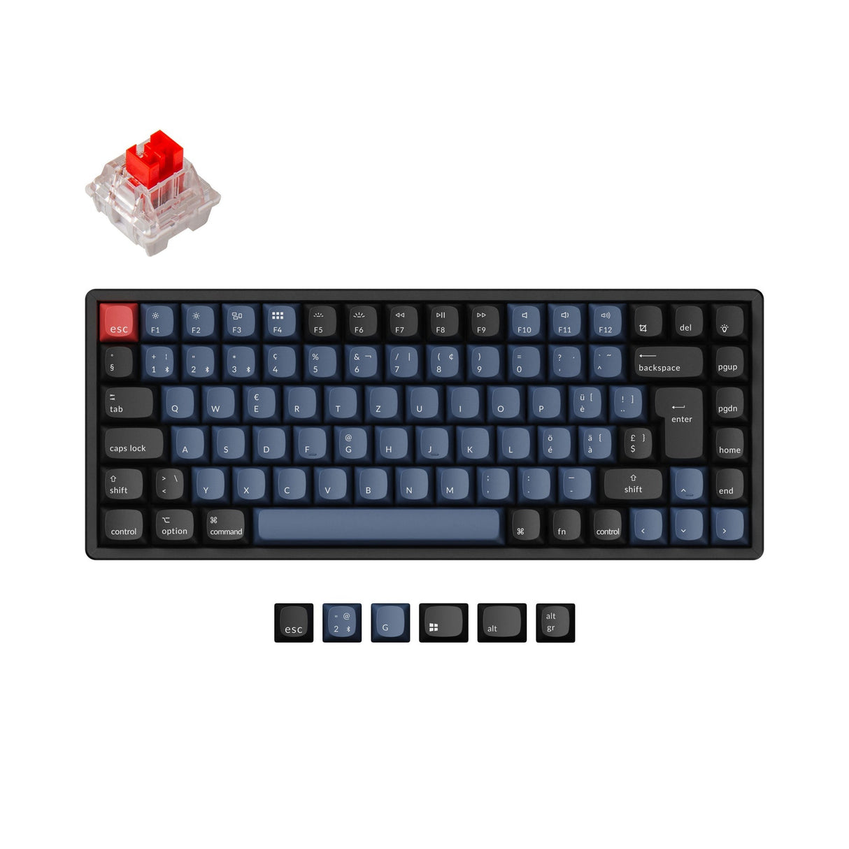 Keychron K2 Pro QMK/VIA Wireless Tastiera meccanica ISO Layout Collection