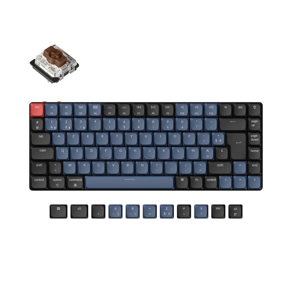 Keychron K3 Pro QMK/VIA Wireless Tastiera meccanica ISO Layout Collection