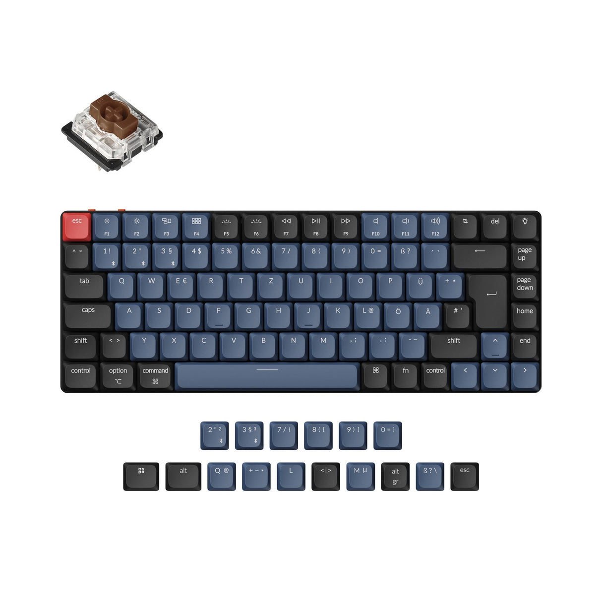 Keychron K3 Pro QMK/VIA Wireless Tastiera meccanica ISO Layout Collection