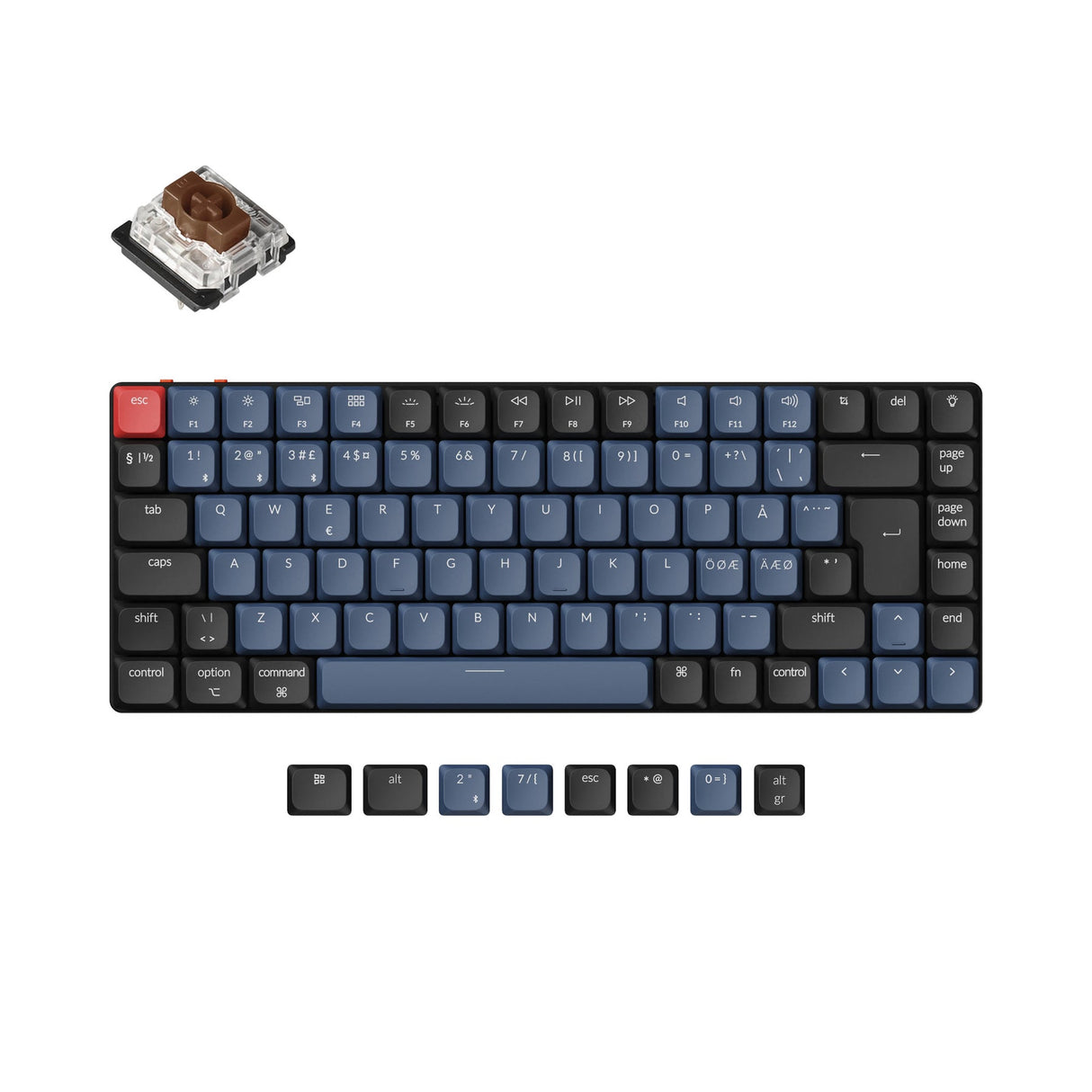 Keychron K3 Pro QMK/VIA Wireless Tastiera meccanica ISO Layout Collection