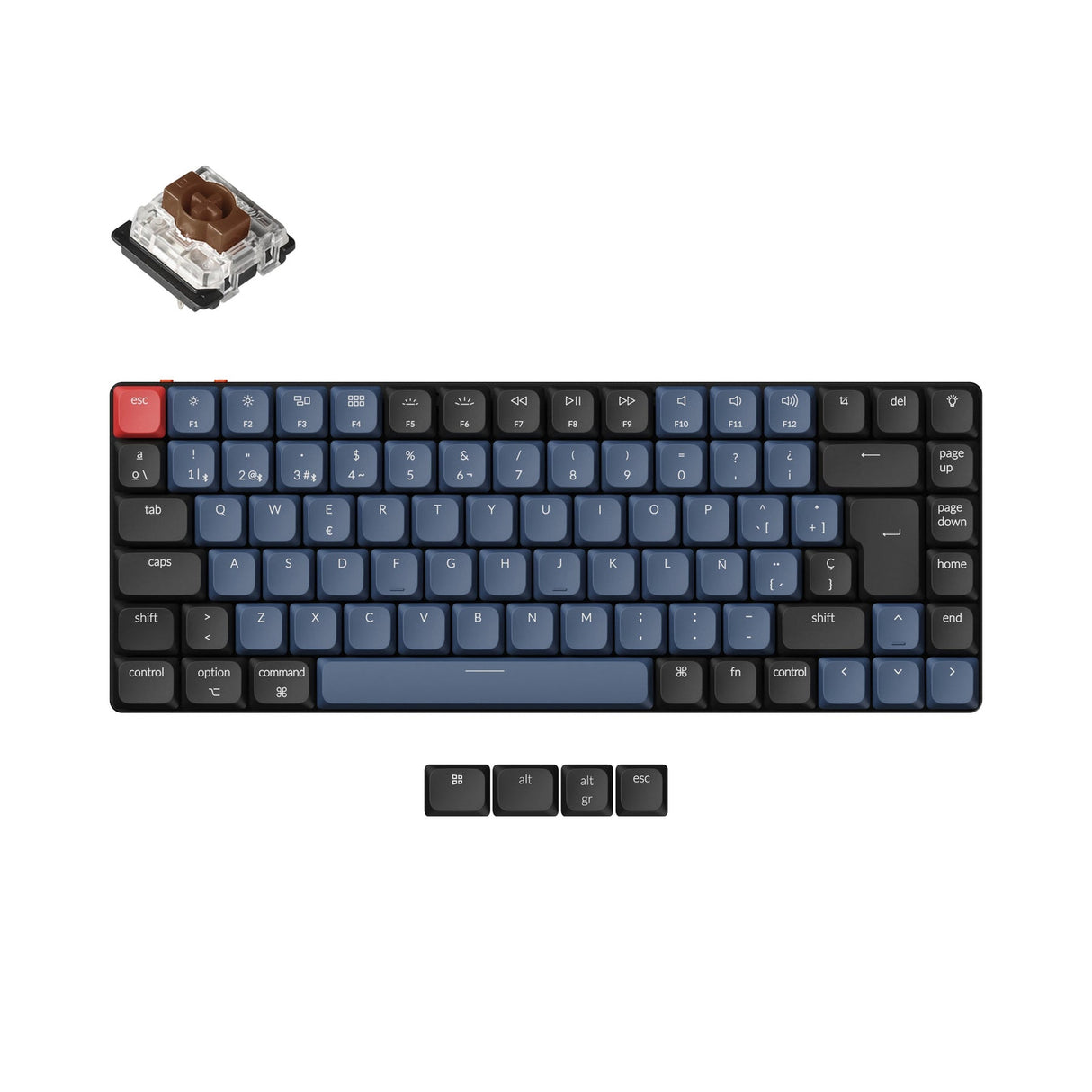 Keychron K3 Pro QMK/VIA Wireless Tastiera meccanica ISO Layout Collection