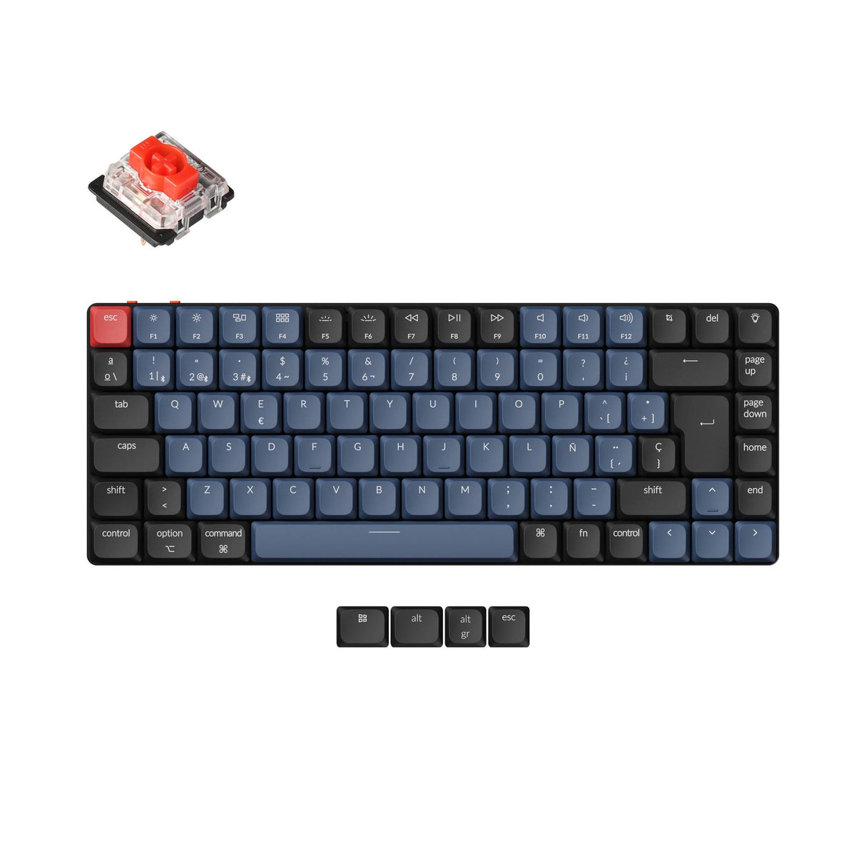 Keychron K3 Pro QMK/VIA Wireless Tastiera meccanica ISO Layout Collection