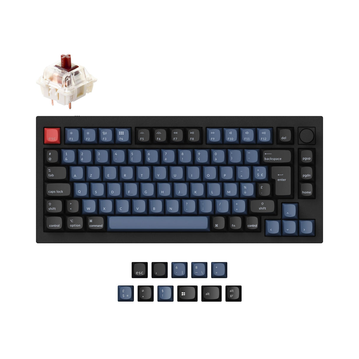 Keychron Q1 QMK Personalizzato Tastiera meccanica ISO Layout Collection