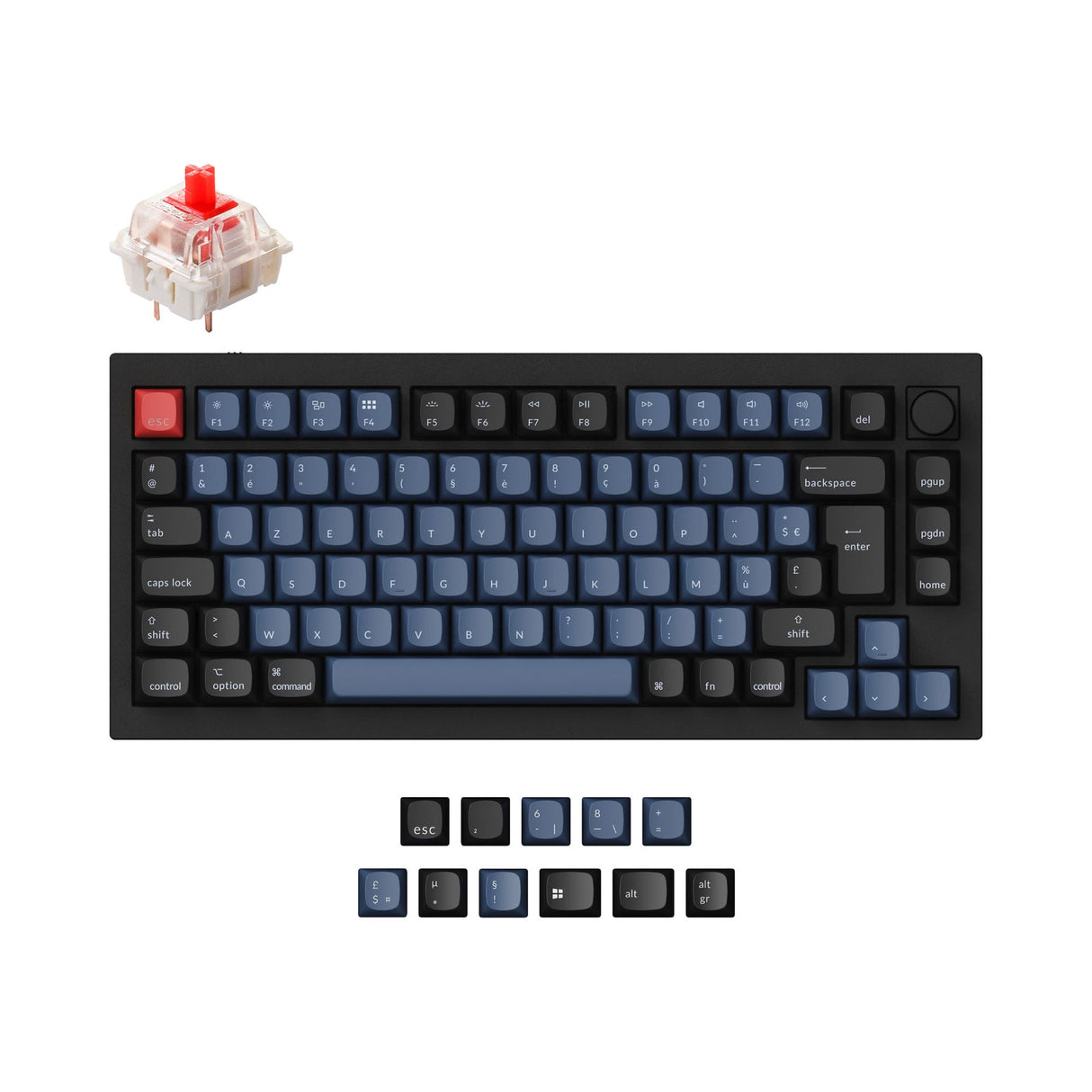 Keychron Q1 QMK Personalizzato Tastiera meccanica ISO Layout Collection