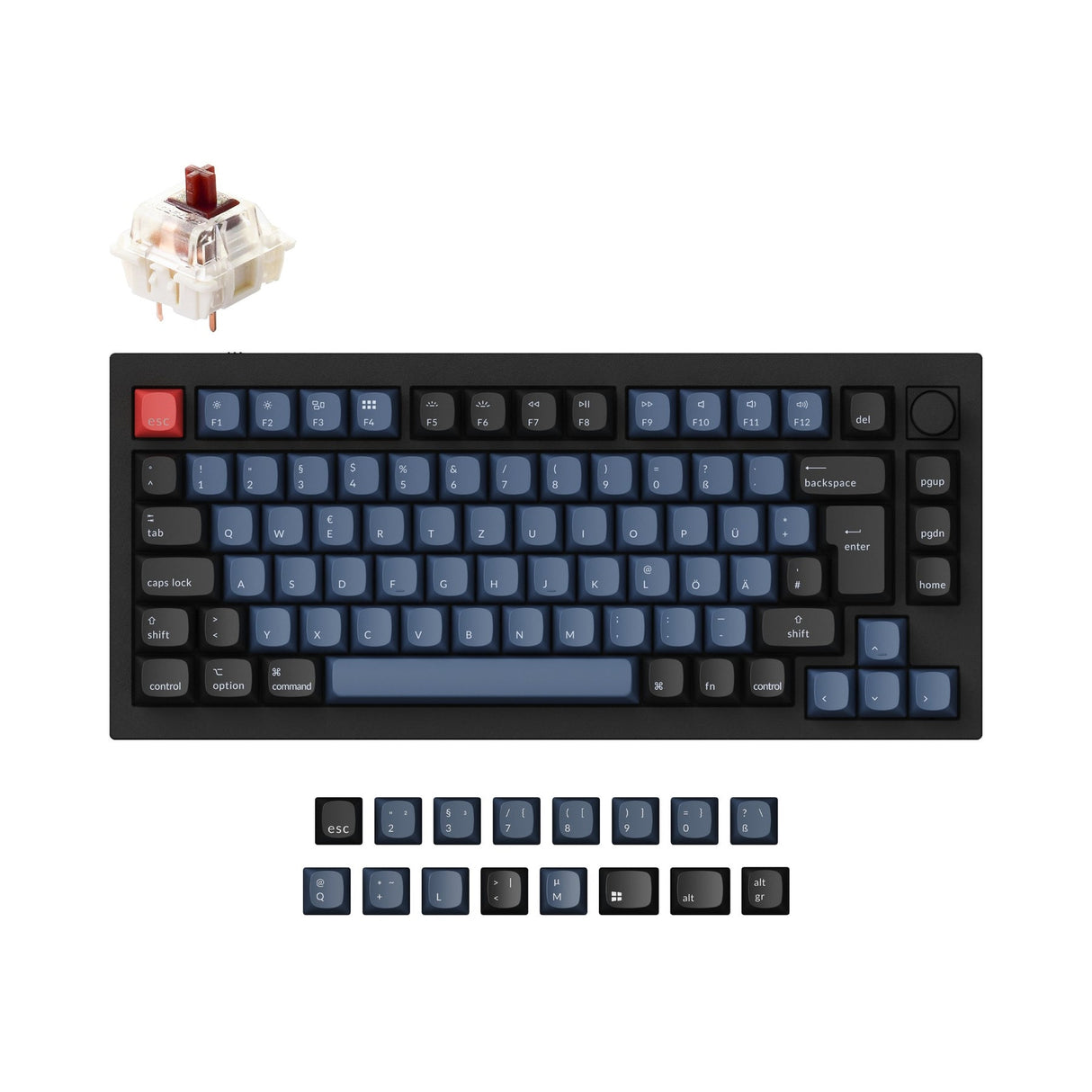 Keychron Q1 QMK Personalizzato Tastiera meccanica ISO Layout Collection