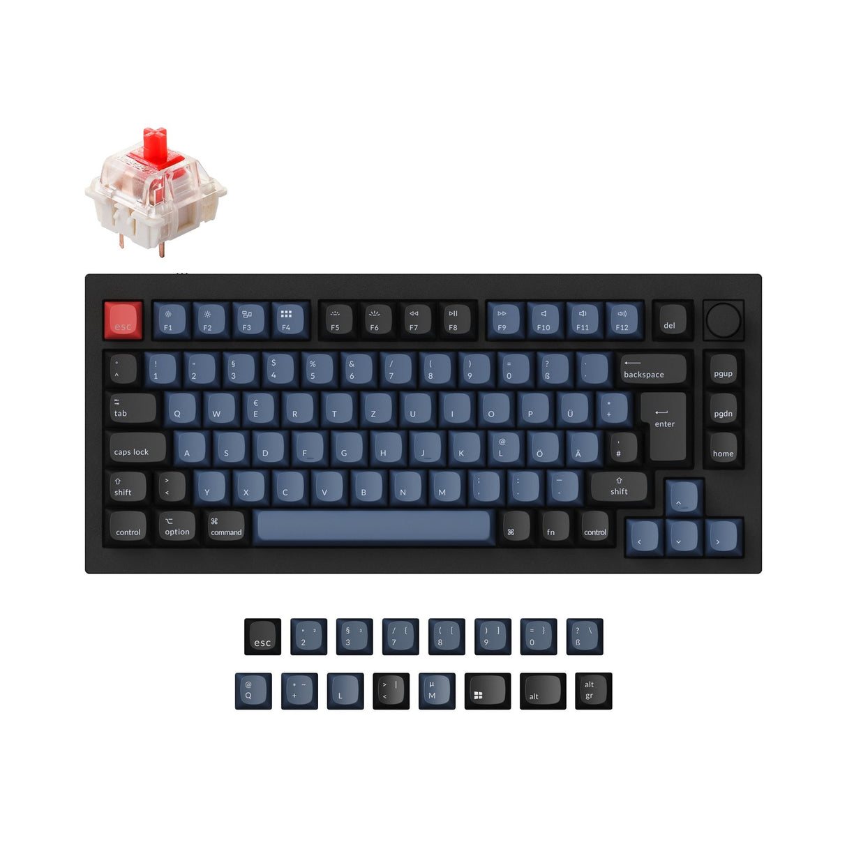 Keychron Q1 QMK Personalizzato Tastiera meccanica ISO Layout Collection