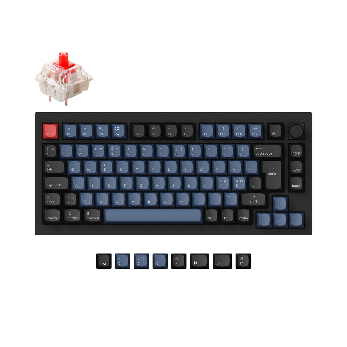 Keychron Q1 QMK Personalizzato Tastiera meccanica ISO Layout Collection