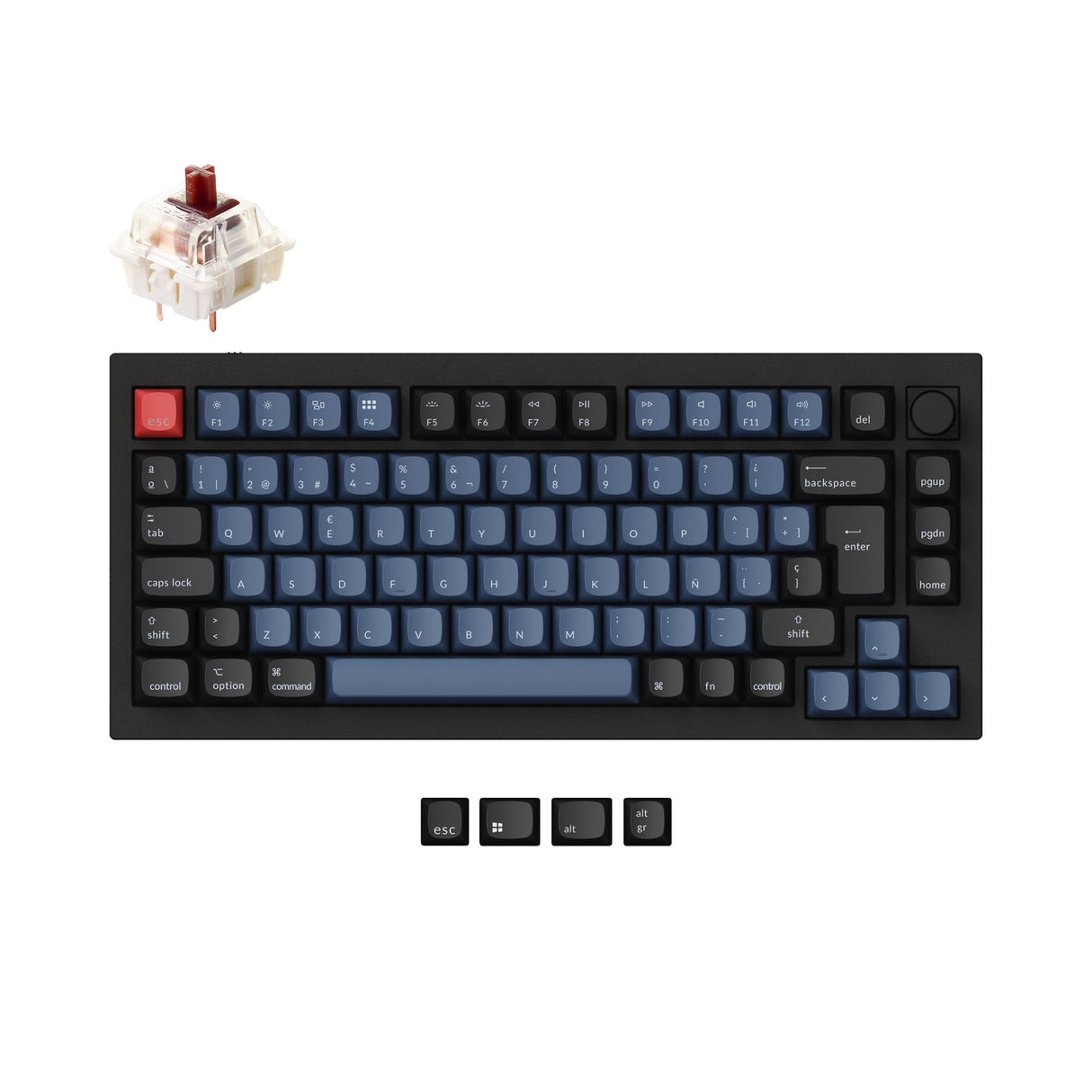 Keychron Q1 QMK Personalizzato Tastiera meccanica ISO Layout Collection