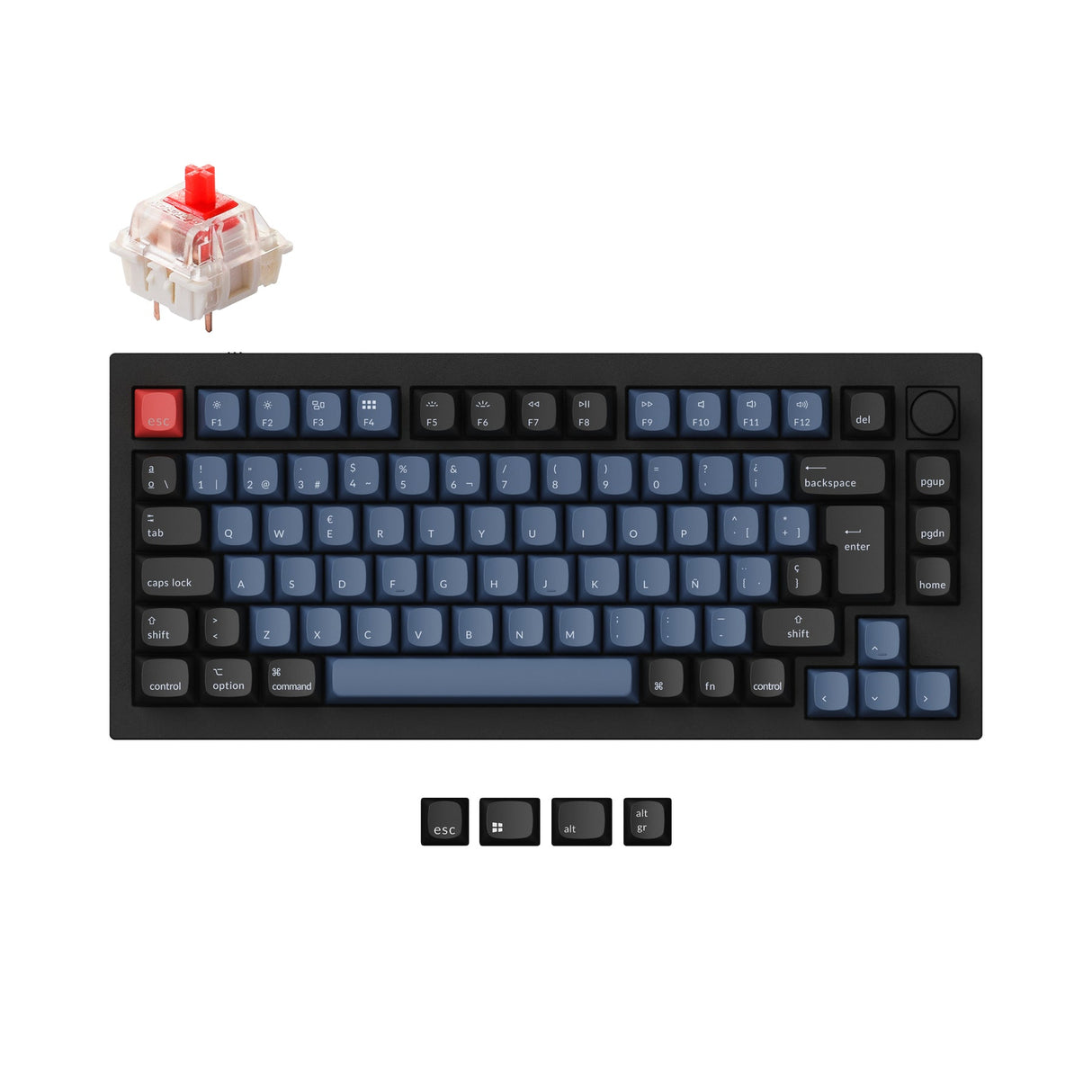 Keychron Q1 QMK Personalizzato Tastiera meccanica ISO Layout Collection