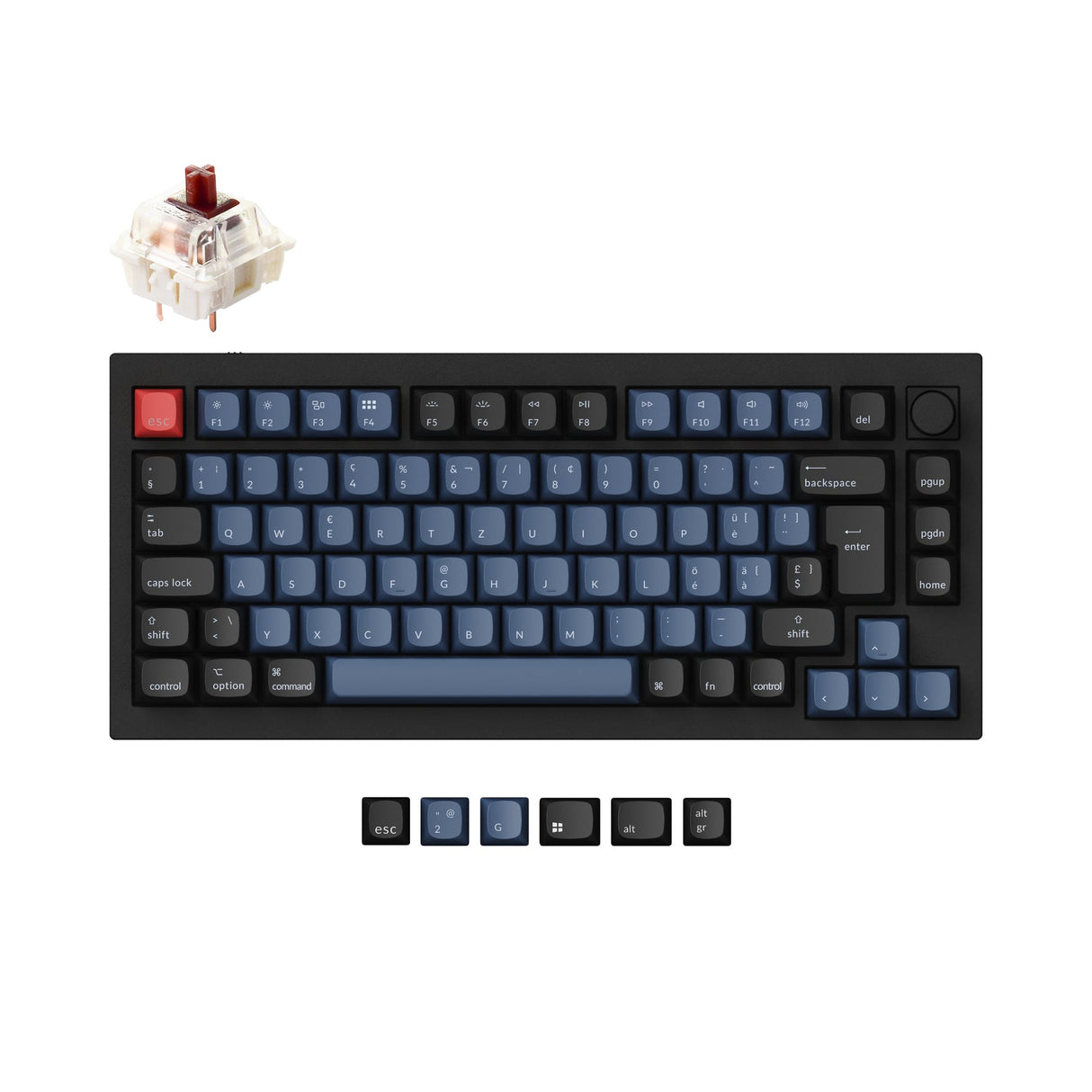 Keychron Q1 QMK Personalizzato Tastiera meccanica ISO Layout Collection