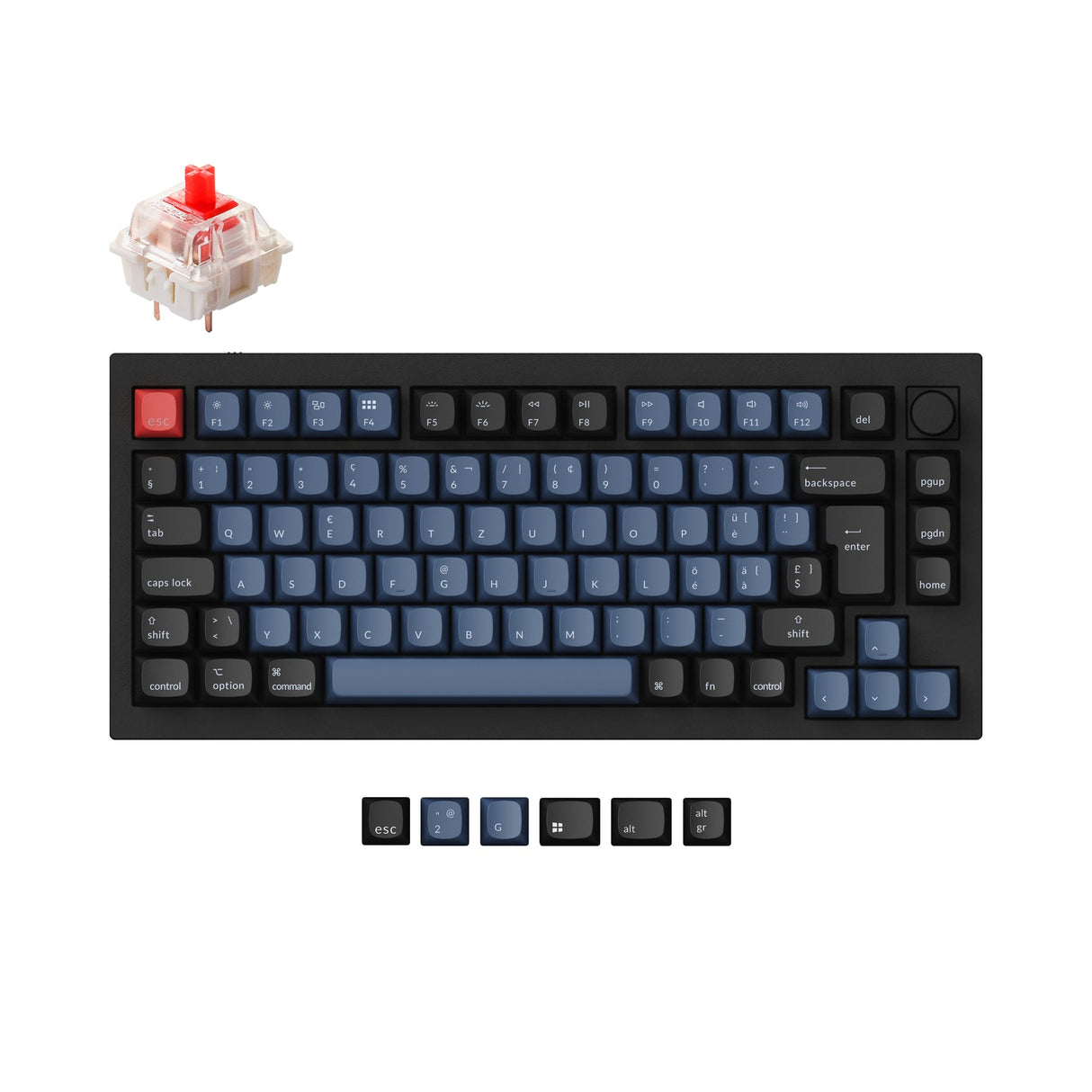 Keychron Q1 QMK Personalizzato Tastiera meccanica ISO Layout Collection
