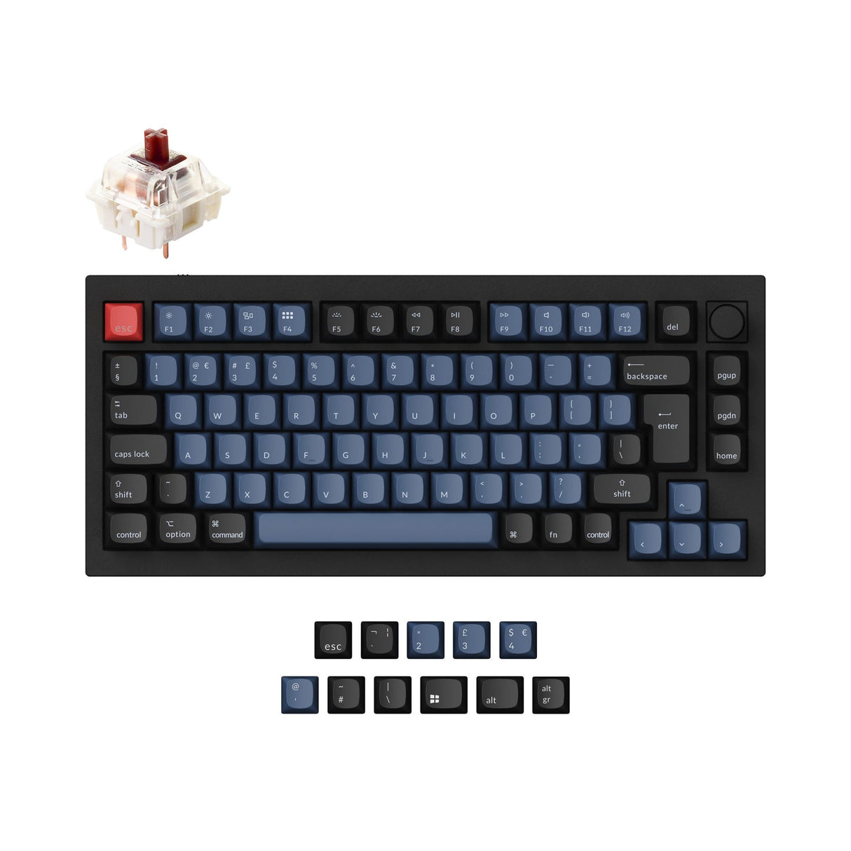 Keychron Q1 QMK Personalizzato Tastiera meccanica ISO Layout Collection