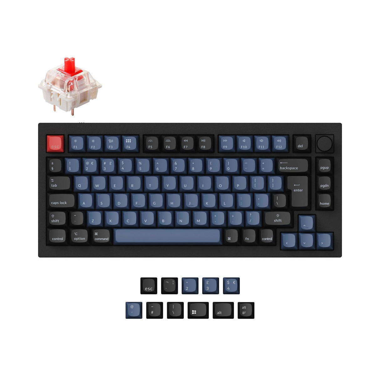 Keychron Q1 QMK Personalizzato Tastiera meccanica ISO Layout Collection