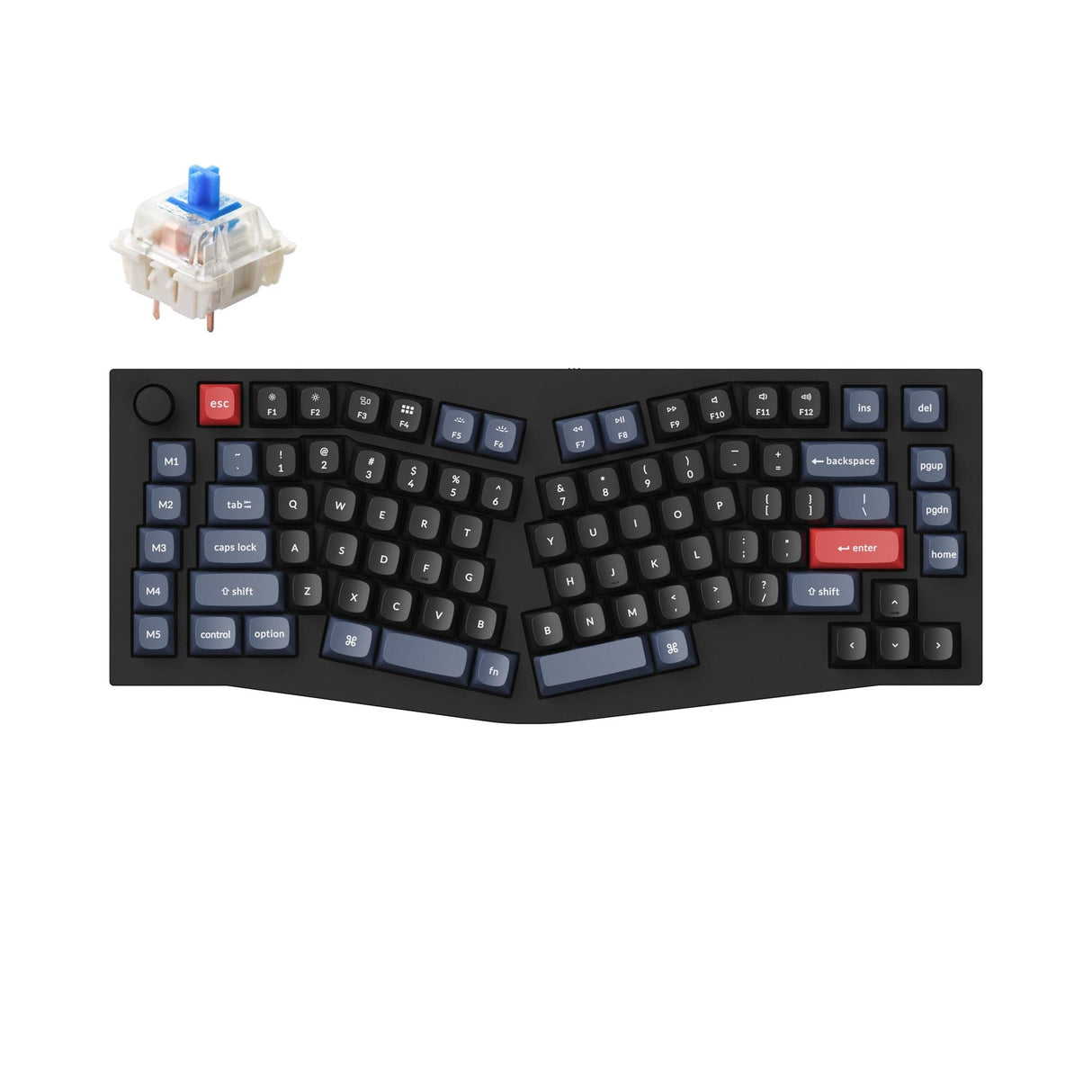 Tastiera meccanica personalizzata QMK Keychron Q10 (layout Alice) (layout ANSI USA)