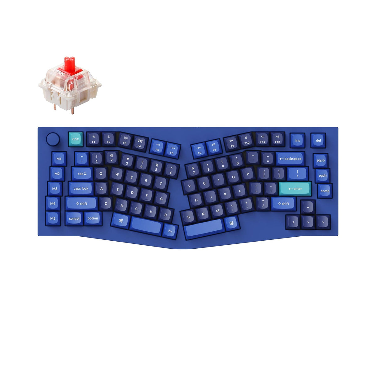 Tastiera meccanica personalizzata QMK Keychron Q10 (layout Alice) (layout ANSI USA)