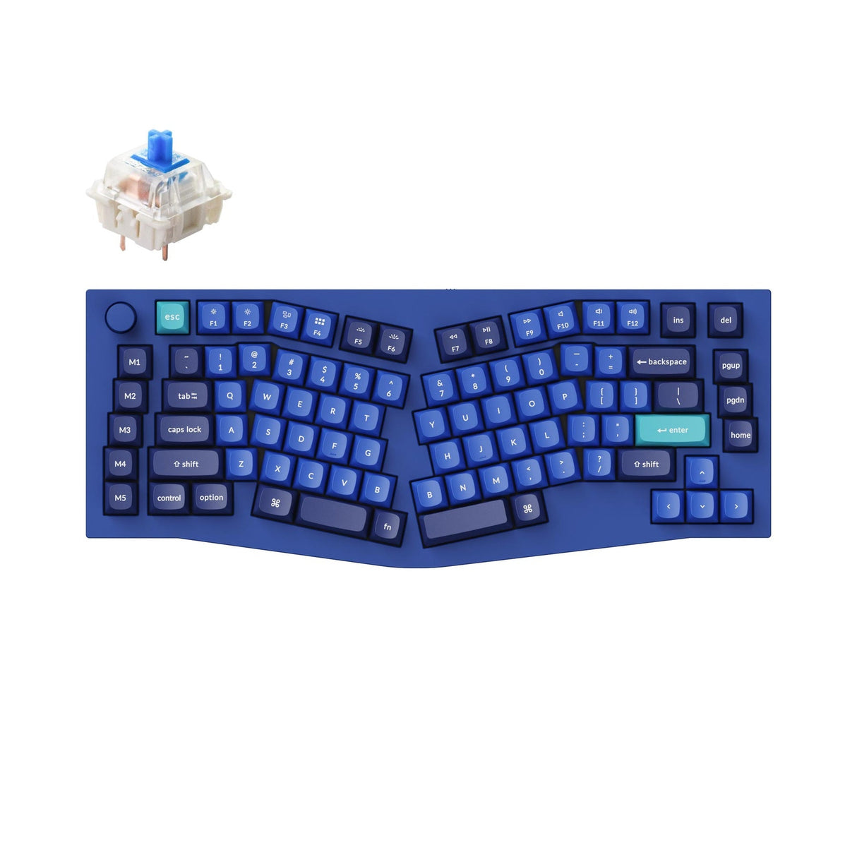 Tastiera meccanica personalizzata QMK Keychron Q10 (layout Alice) (layout ANSI USA)