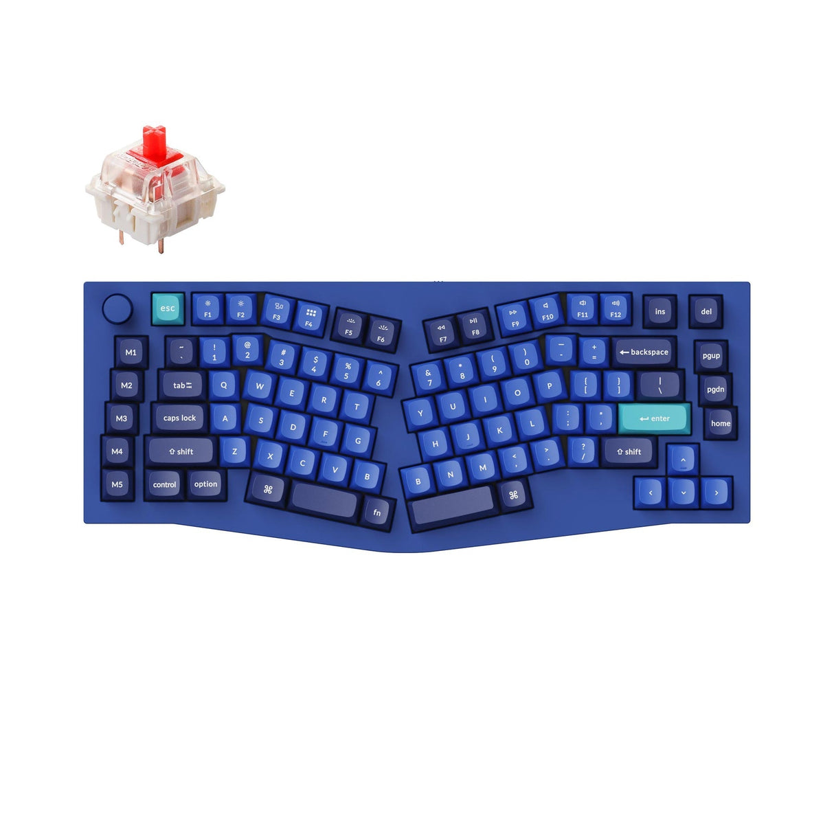 Tastiera meccanica personalizzata QMK Keychron Q10 (layout Alice) (layout ANSI USA)