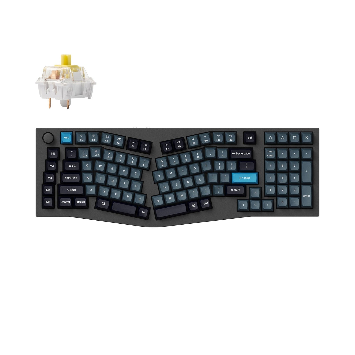 Tastiera meccanica personalizzata wireless Keychron Q13 Pro (layout Alice) QMK/VIA