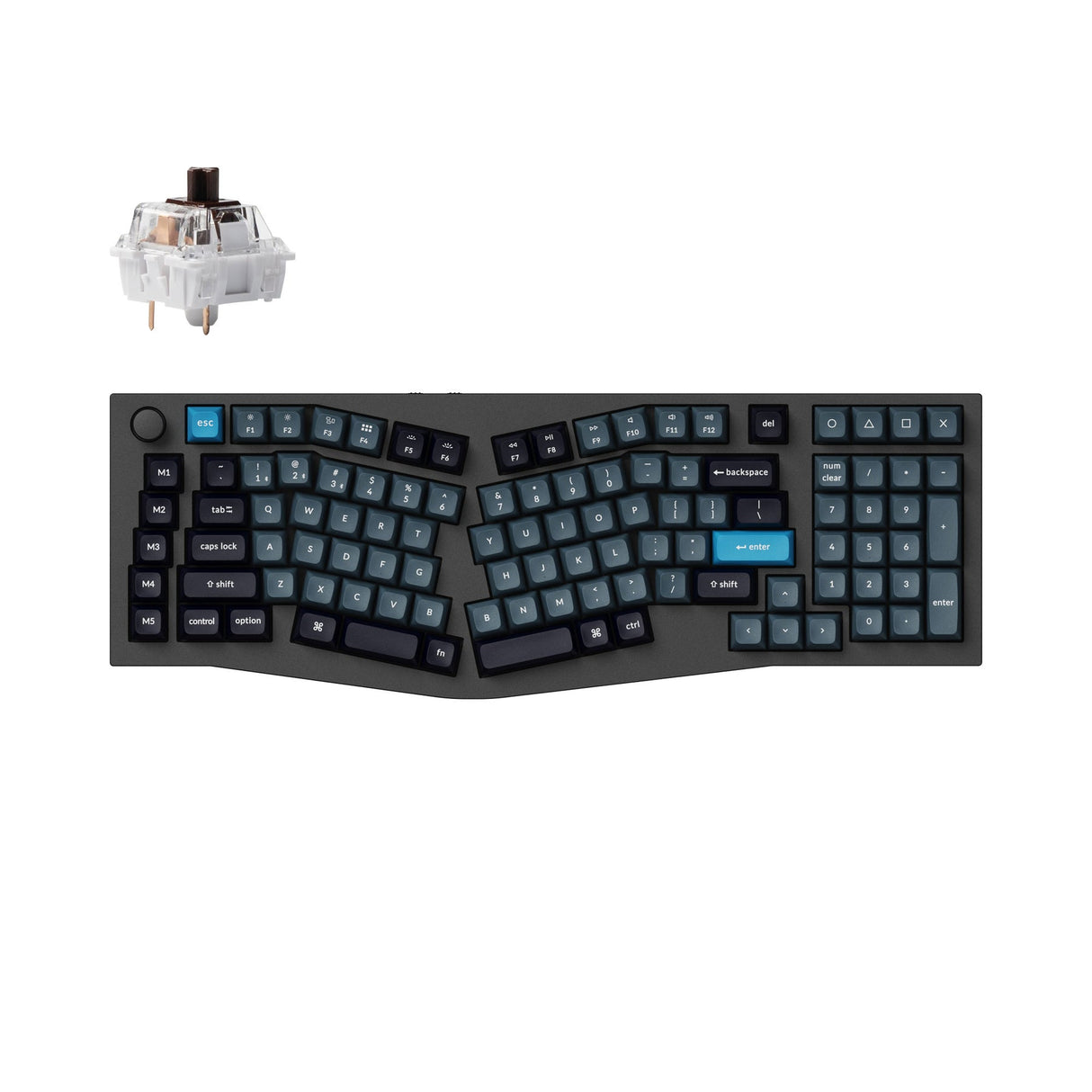 Tastiera meccanica personalizzata wireless Keychron Q13 Pro (layout Alice) QMK/VIA