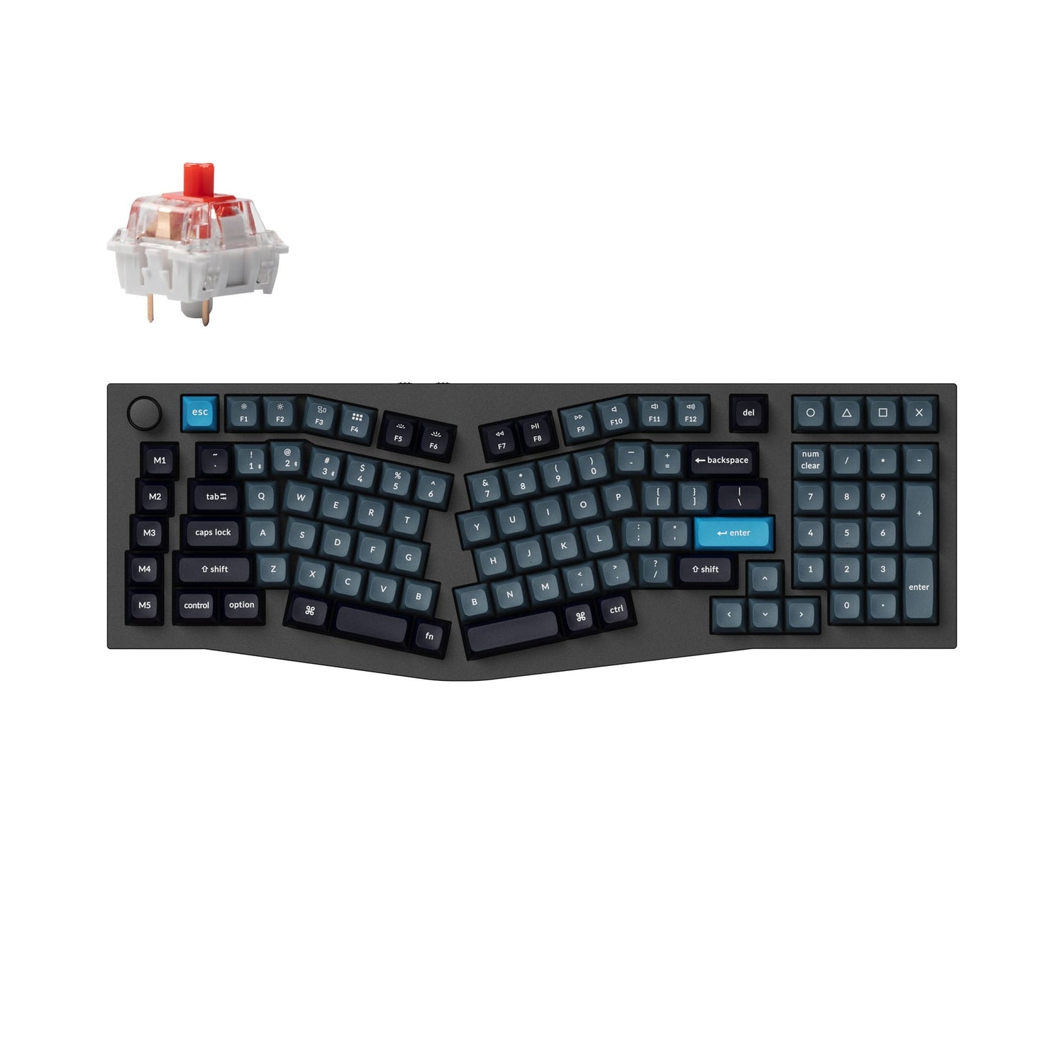 Tastiera meccanica personalizzata wireless Keychron Q13 Pro (layout Alice) QMK/VIA