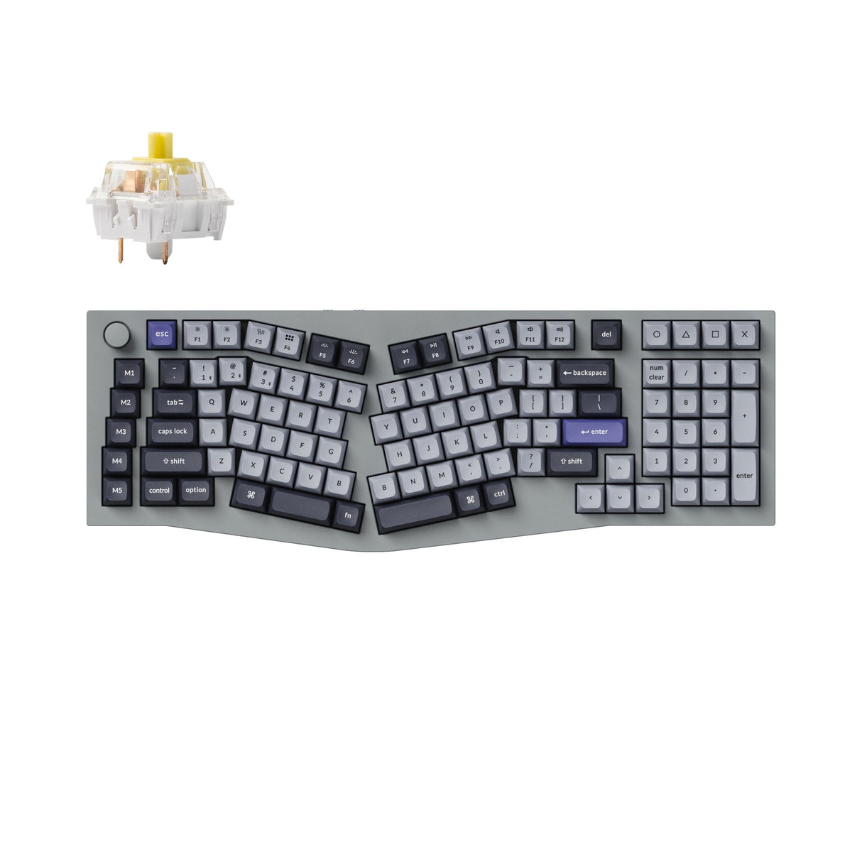 Tastiera meccanica personalizzata wireless Keychron Q13 Pro (layout Alice) QMK/VIA