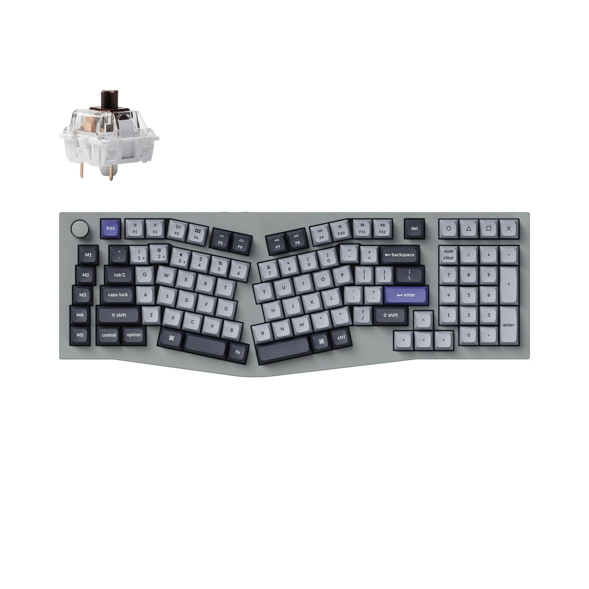 Tastiera meccanica personalizzata wireless Keychron Q13 Pro (layout Alice) QMK/VIA