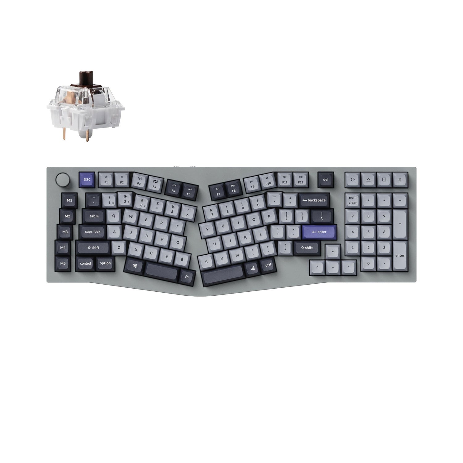 Tastiera meccanica personalizzata wireless Keychron Q13 Pro (layout Alice) QMK/VIA