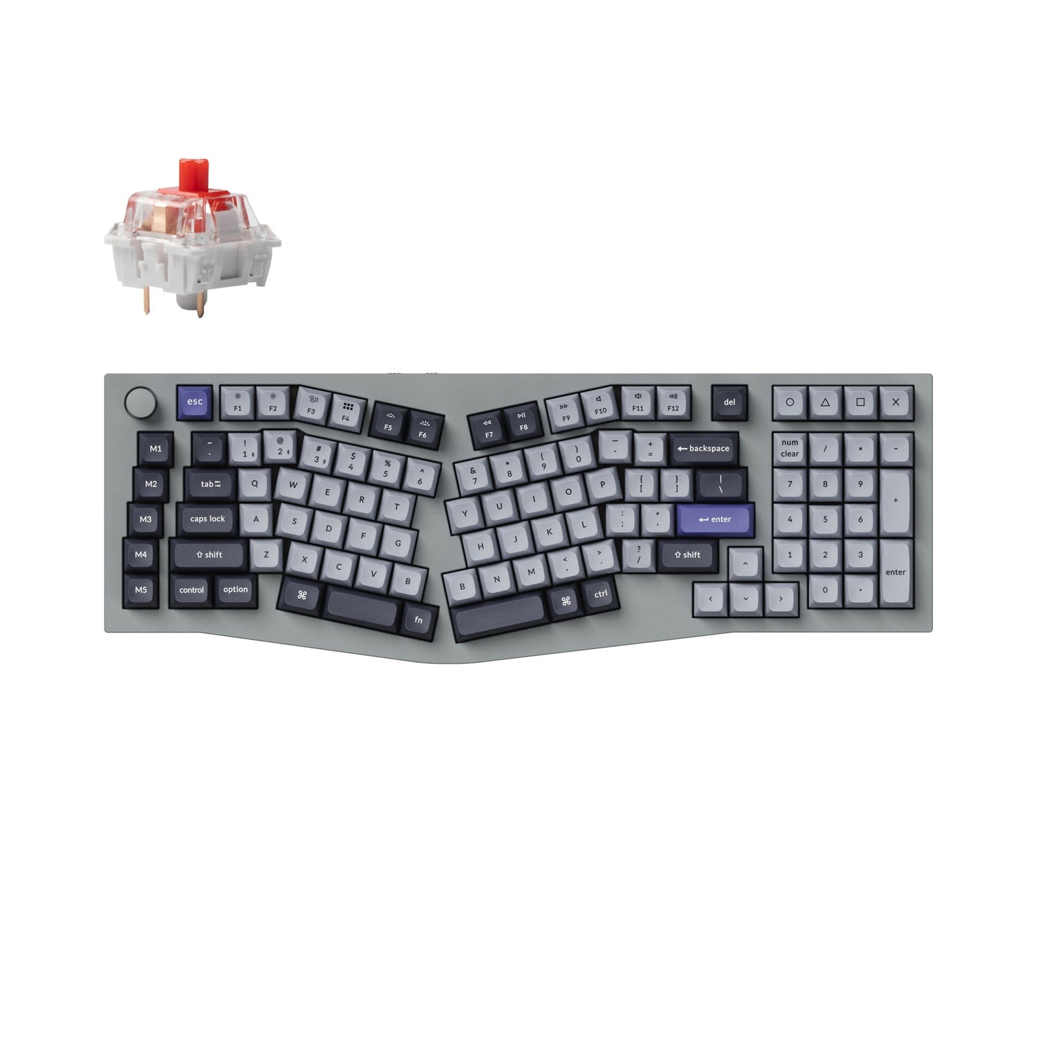 Tastiera meccanica personalizzata wireless Keychron Q13 Pro (layout Alice) QMK/VIA