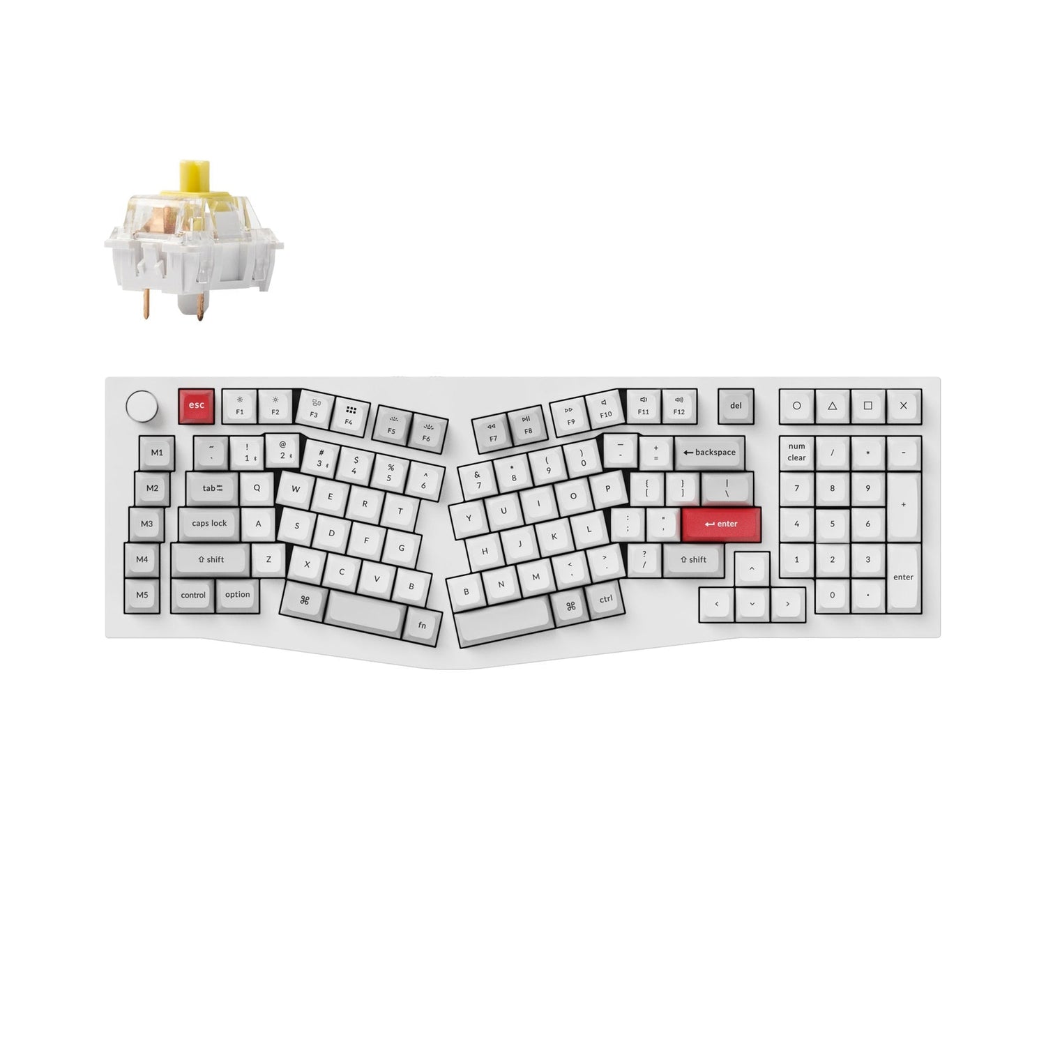 Tastiera meccanica personalizzata wireless Keychron Q13 Pro (layout Alice) QMK/VIA