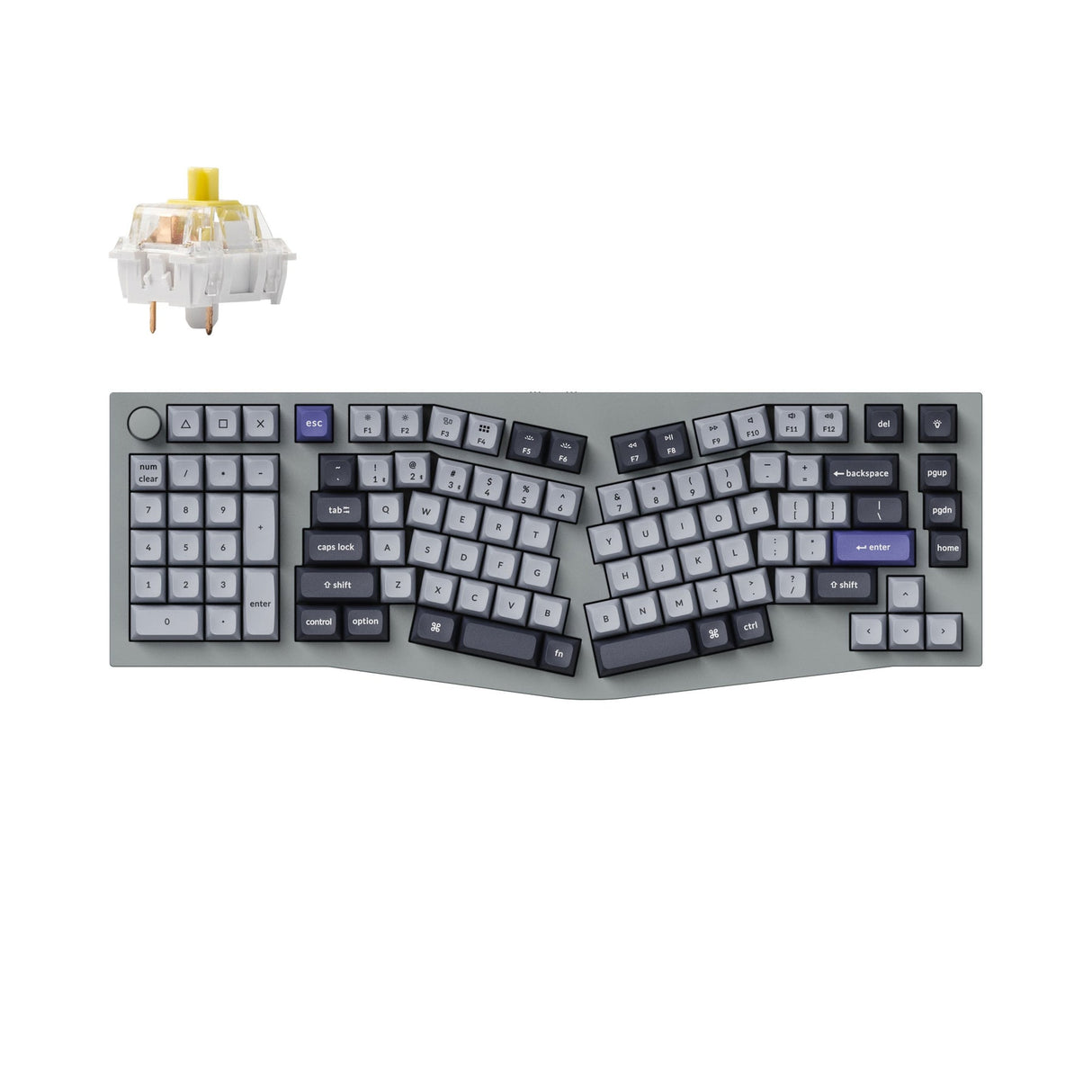 Tastiera meccanica personalizzata wireless Keychron Q14 Pro (layout Alice) QMK/VIA