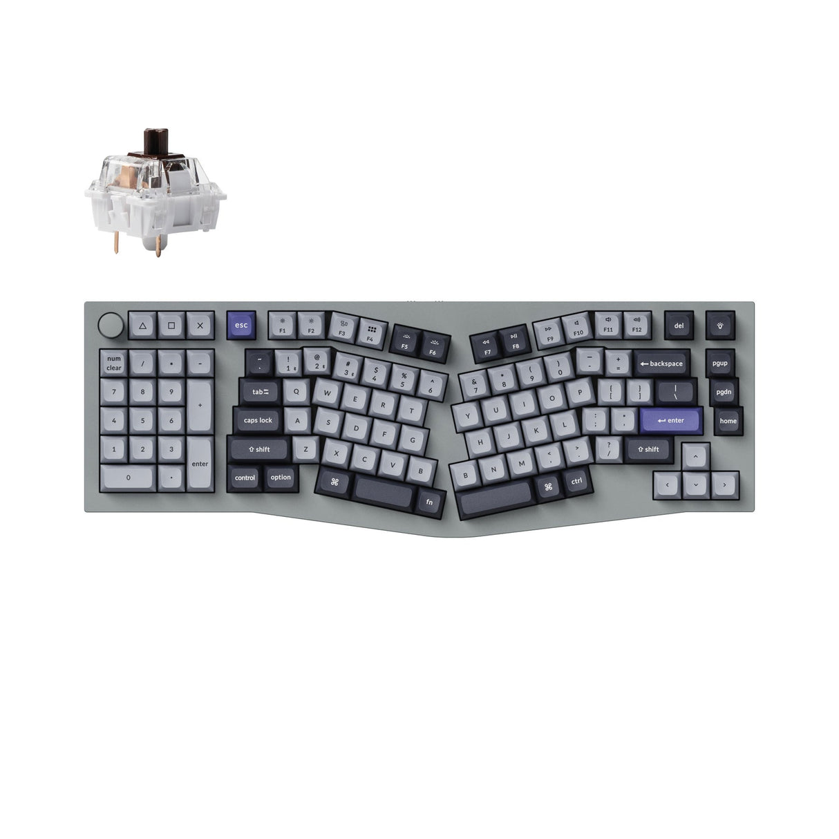 Tastiera meccanica personalizzata wireless Keychron Q14 Pro (layout Alice) QMK/VIA