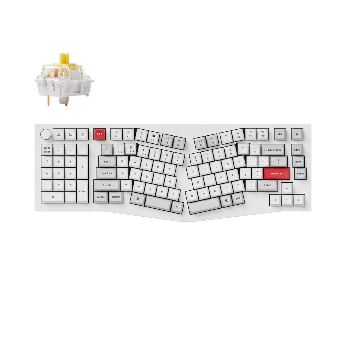 Tastiera meccanica personalizzata wireless Keychron Q14 Pro (layout Alice) QMK/VIA