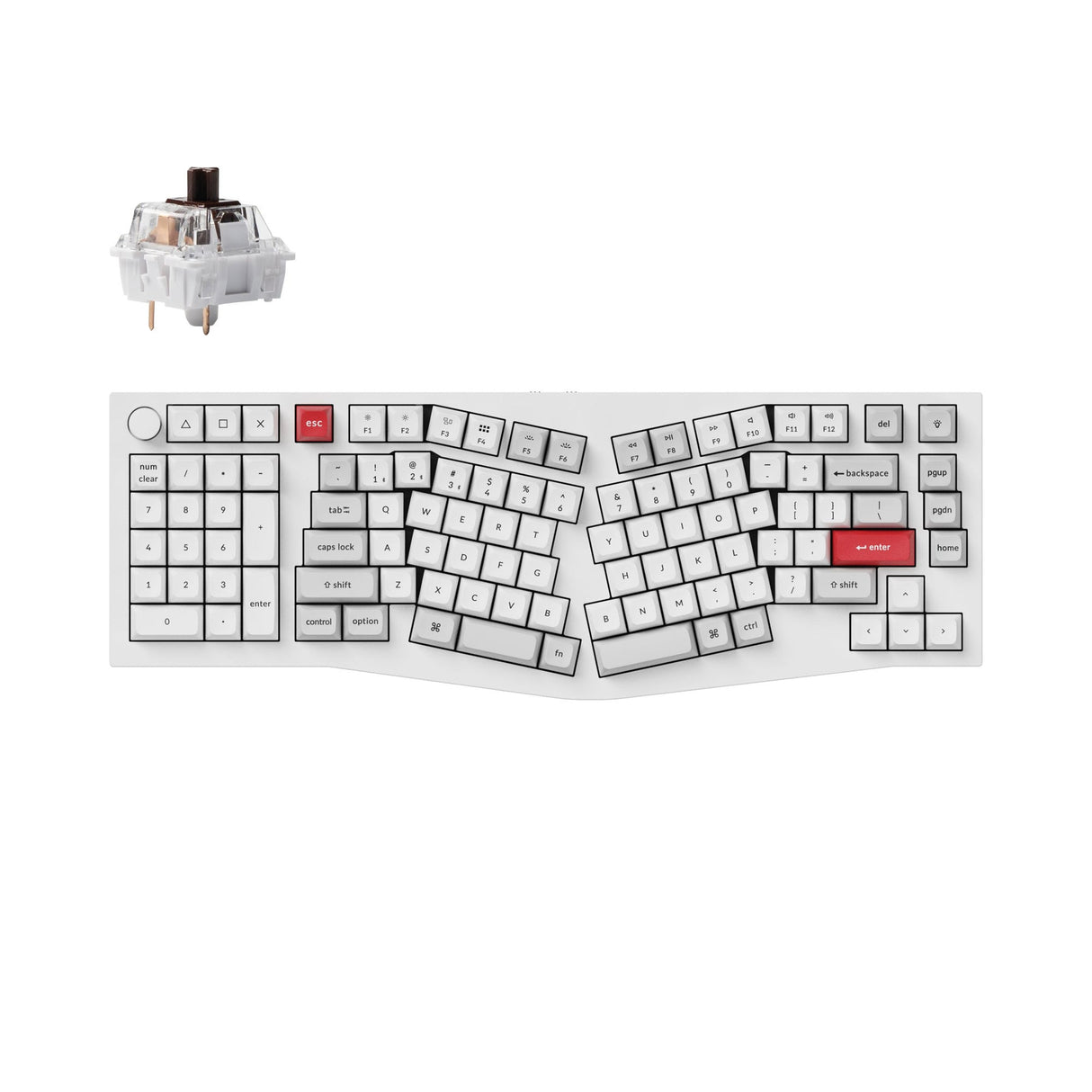 Tastiera meccanica personalizzata wireless Keychron Q14 Pro (layout Alice) QMK/VIA
