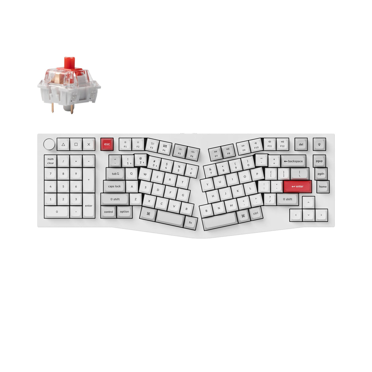 Tastiera meccanica personalizzata wireless Keychron Q14 Pro (layout Alice) QMK/VIA