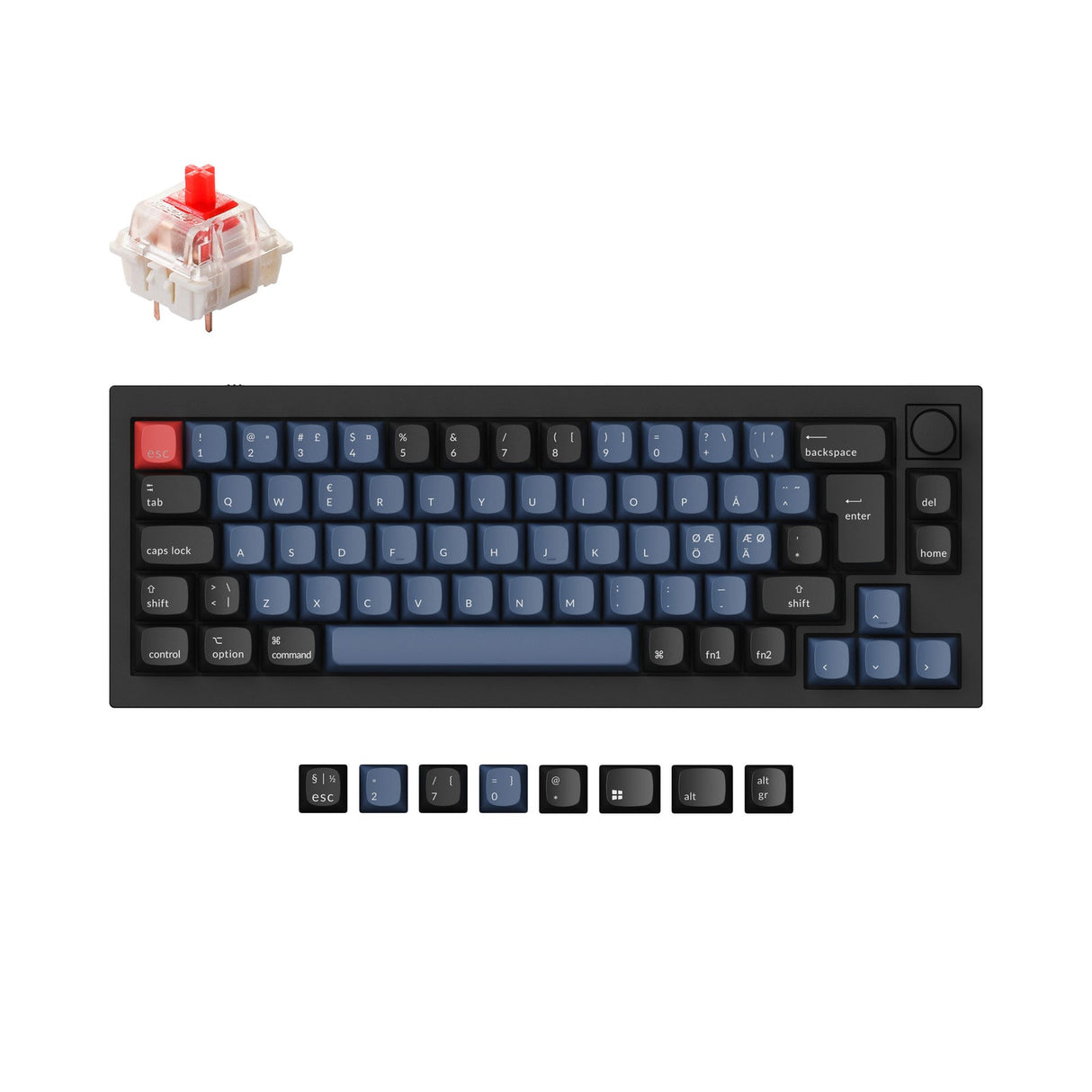 Keychron Q2 QMK Personalizzato Tastiera meccanica ISO Layout Collection