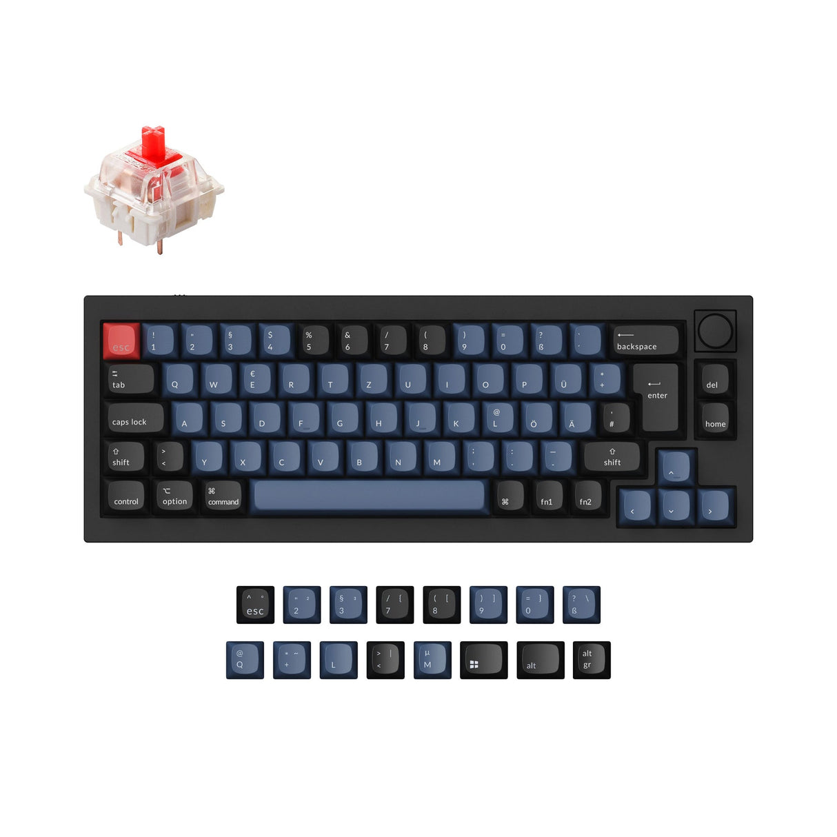 Keychron Q2 QMK Personalizzato Tastiera meccanica ISO Layout Collection