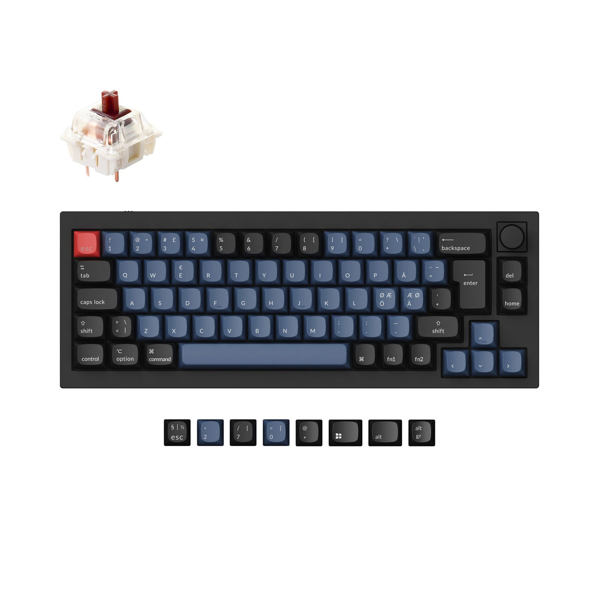 Keychron Q2 QMK Personalizzato Tastiera meccanica ISO Layout Collection