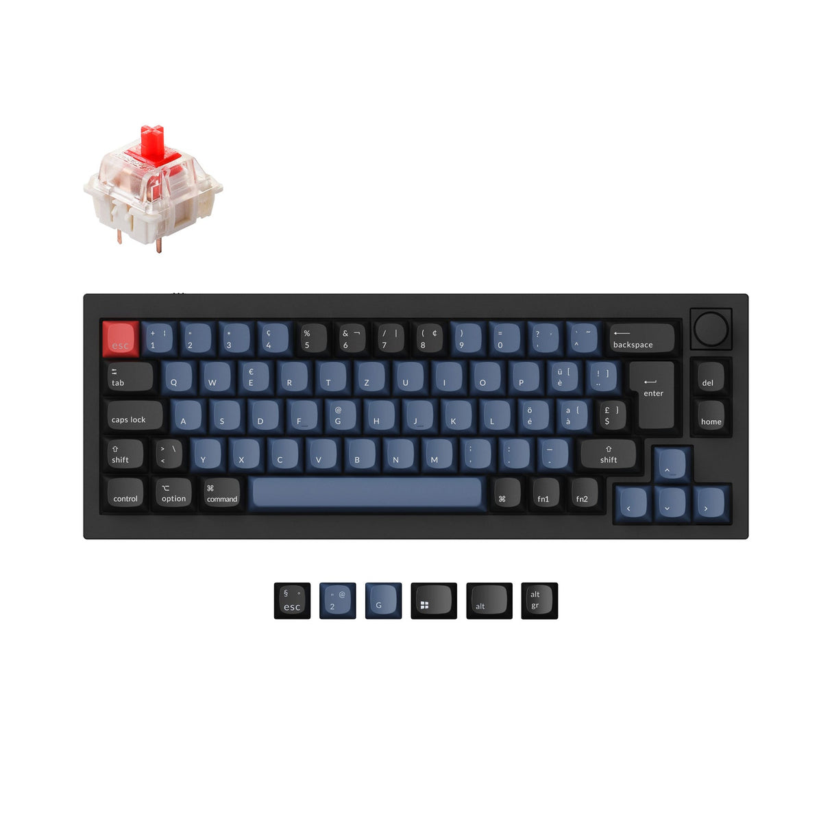 Keychron Q2 QMK Personalizzato Tastiera meccanica ISO Layout Collection
