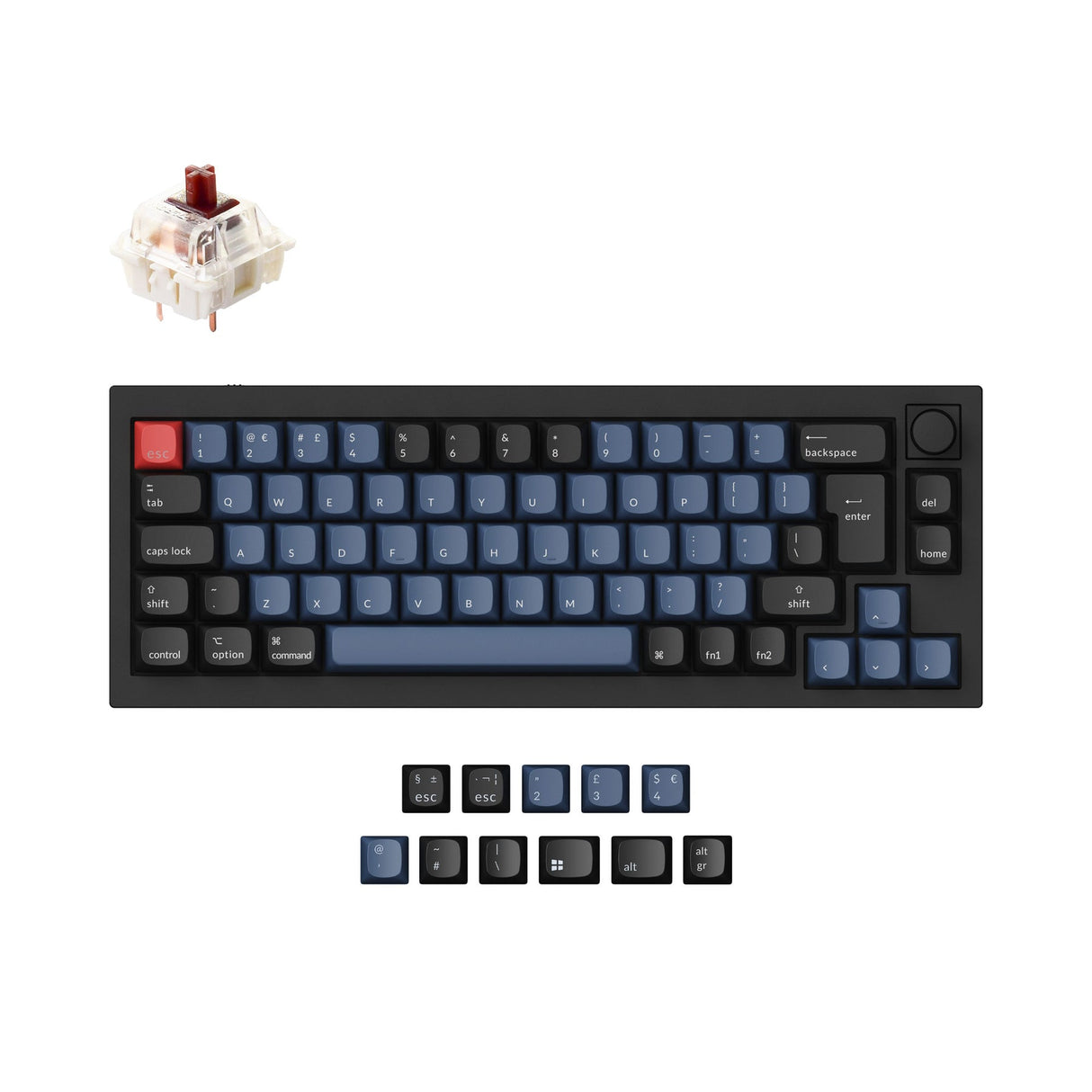 Keychron Q2 QMK Personalizzato Tastiera meccanica ISO Layout Collection