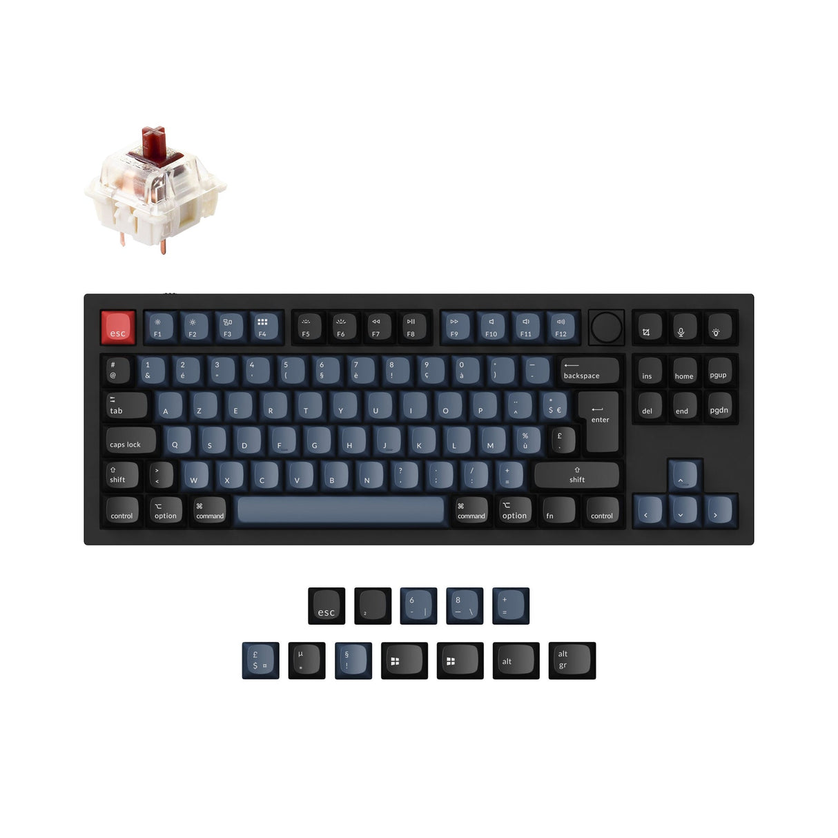 Keychron Q3 QMK Personalizzato Tastiera meccanica ISO Layout Collection