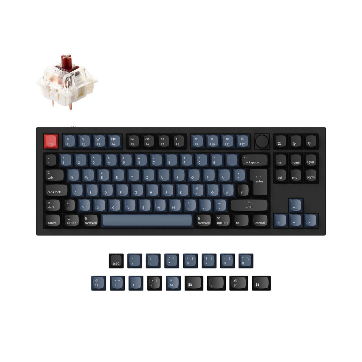 Keychron Q3 QMK Personalizzato Tastiera meccanica ISO Layout Collection