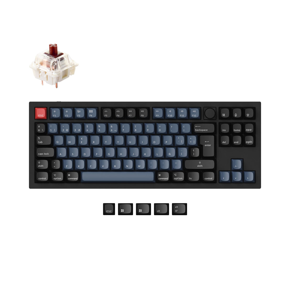 Keychron Q3 QMK Personalizzato Tastiera meccanica ISO Layout Collection