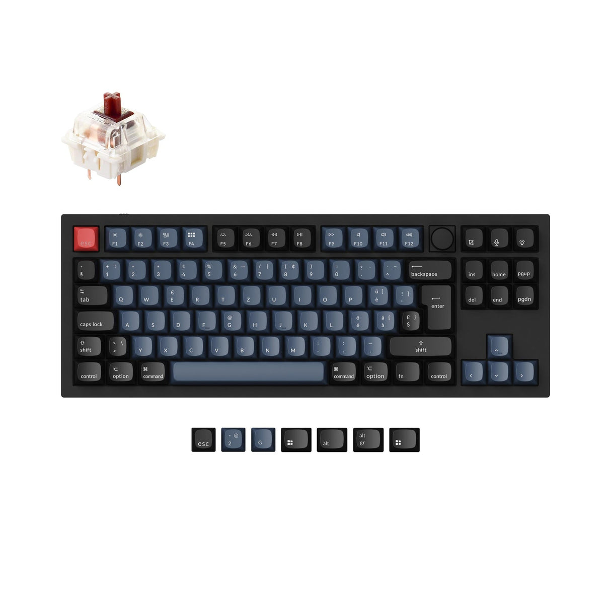 Keychron Q3 QMK Personalizzato Tastiera meccanica ISO Layout Collection