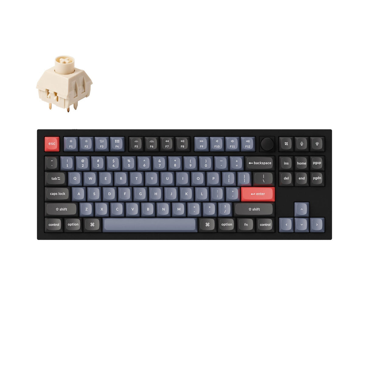 Tastiera meccanica personalizzata Keychron Q3 QMK (layout ANSI USA)