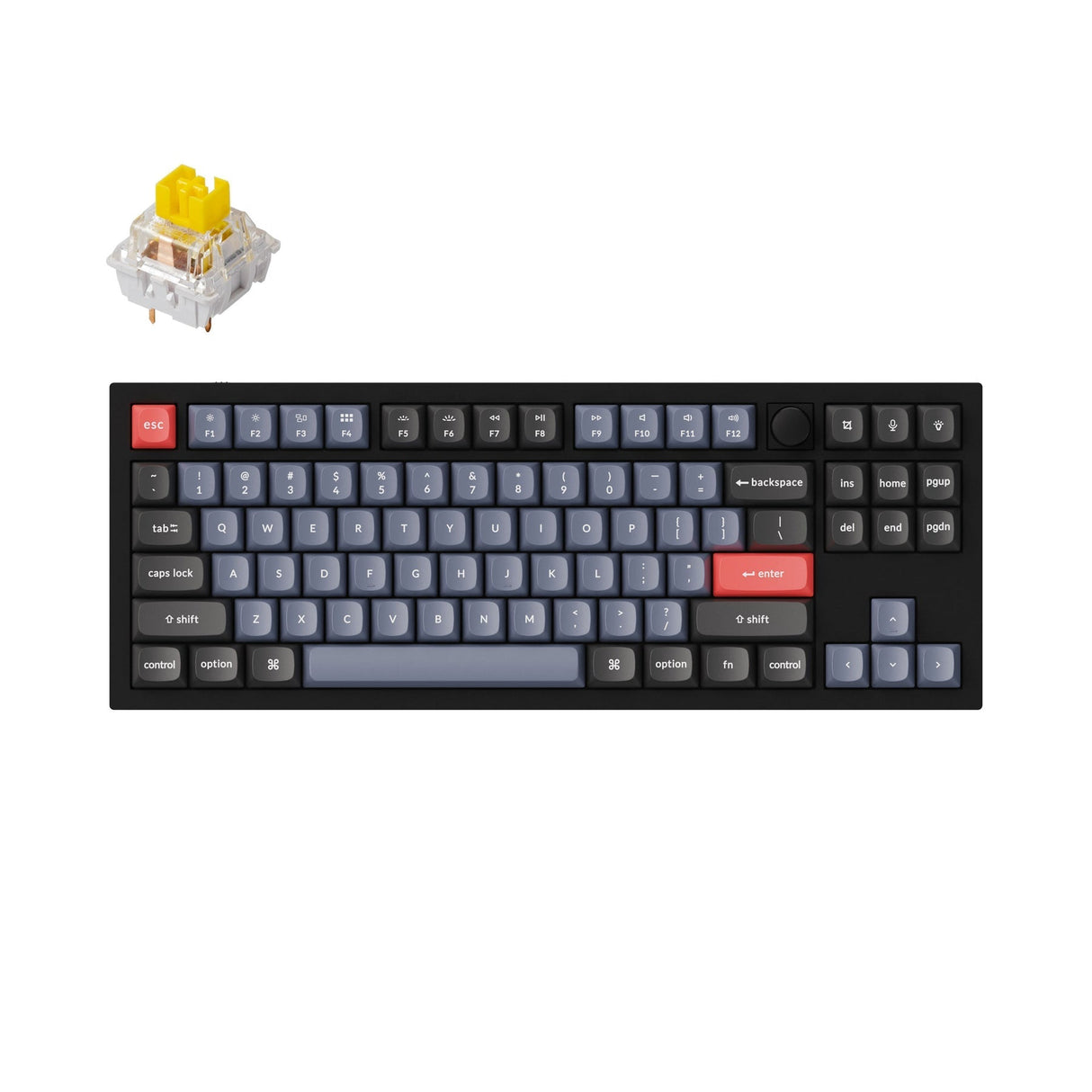 Tastiera meccanica personalizzata Keychron Q3 QMK (layout ANSI USA)