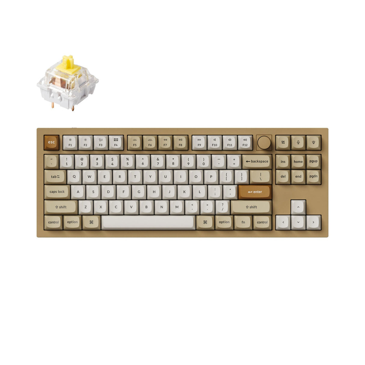 Tastiera meccanica personalizzata Keychron Q3 QMK (layout ANSI USA)