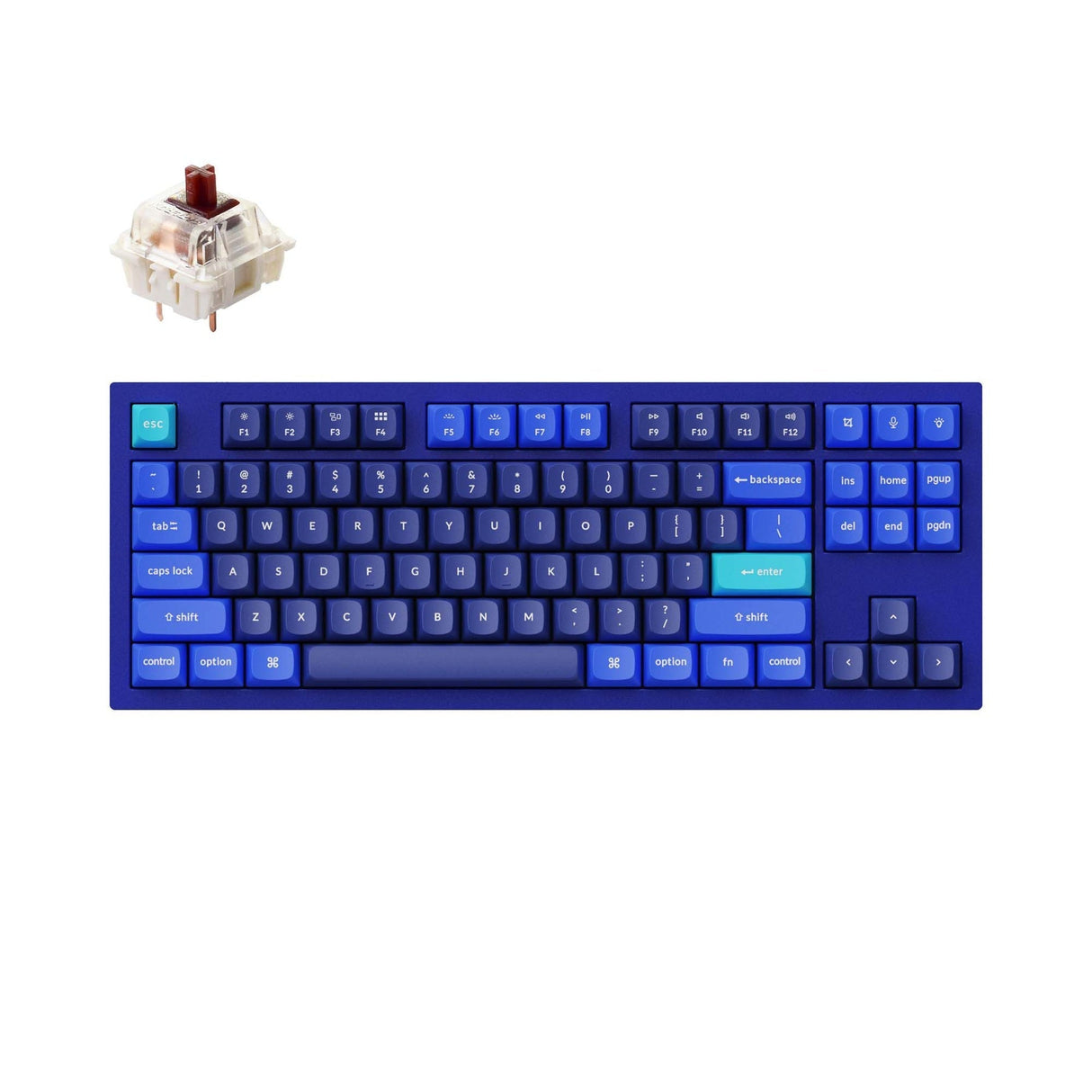 Tastiera meccanica personalizzata Keychron Q3 QMK (layout ANSI USA)
