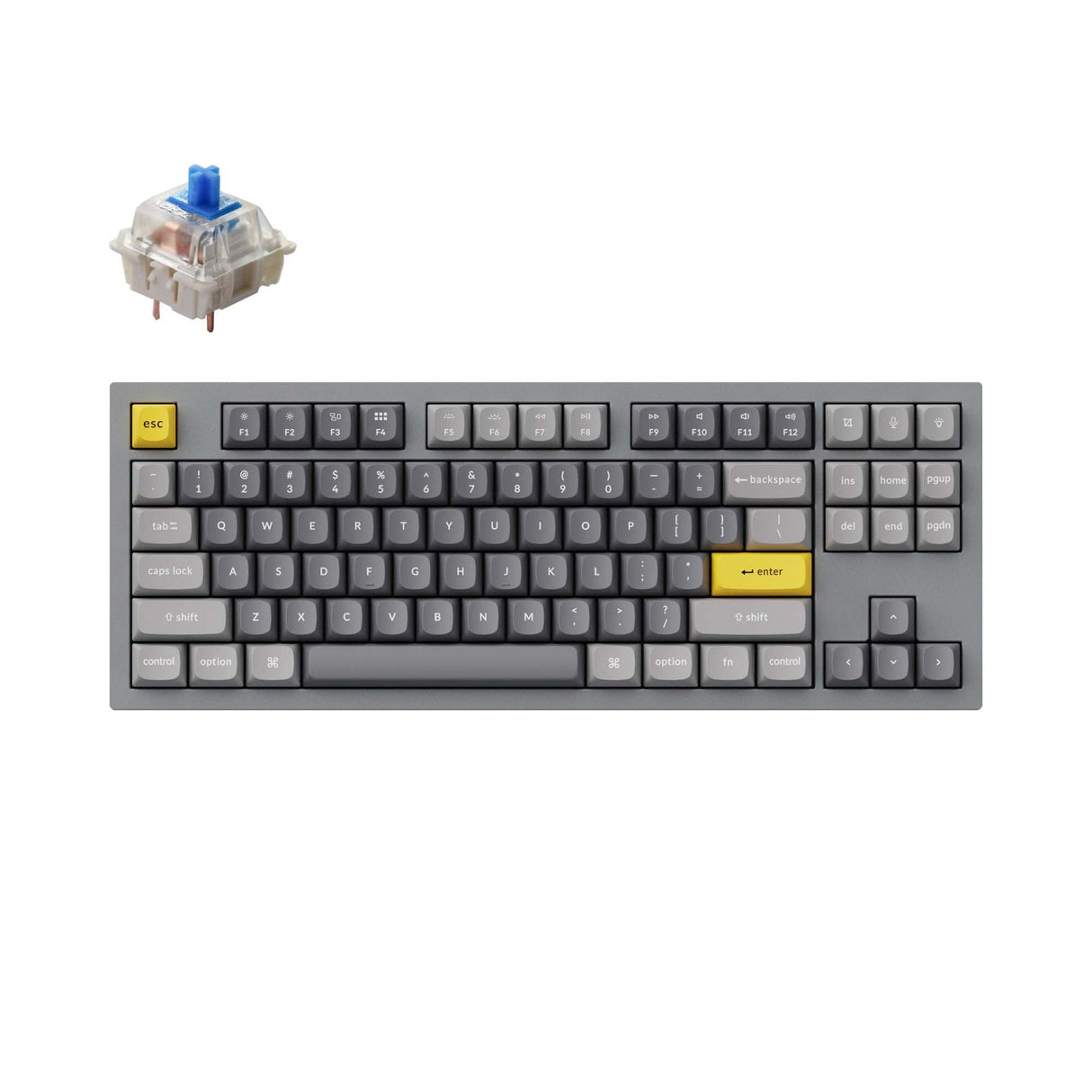 Tastiera meccanica personalizzata Keychron Q3 QMK (layout ANSI USA)