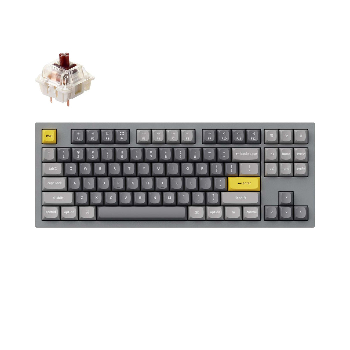 Tastiera meccanica personalizzata Keychron Q3 QMK (layout ANSI USA)