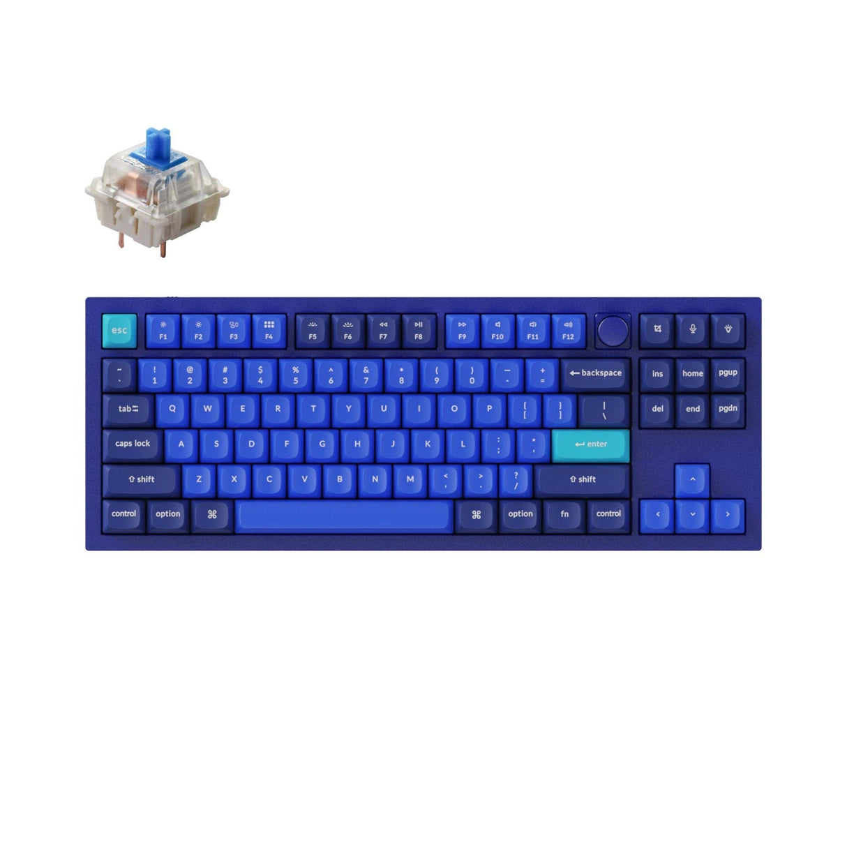 Tastiera meccanica personalizzata Keychron Q3 QMK (layout ANSI USA)